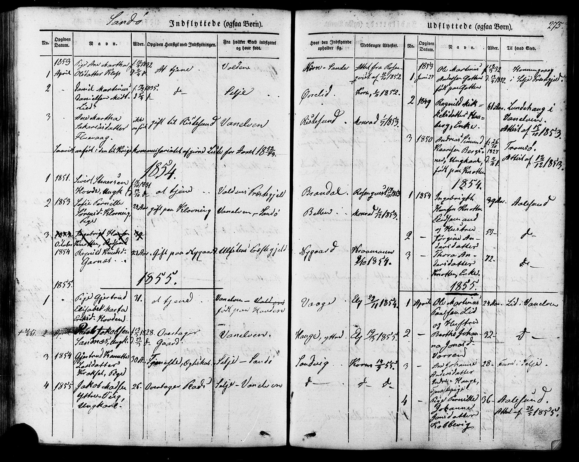 Ministerialprotokoller, klokkerbøker og fødselsregistre - Møre og Romsdal, AV/SAT-A-1454/503/L0034: Parish register (official) no. 503A02, 1841-1884, p. 275