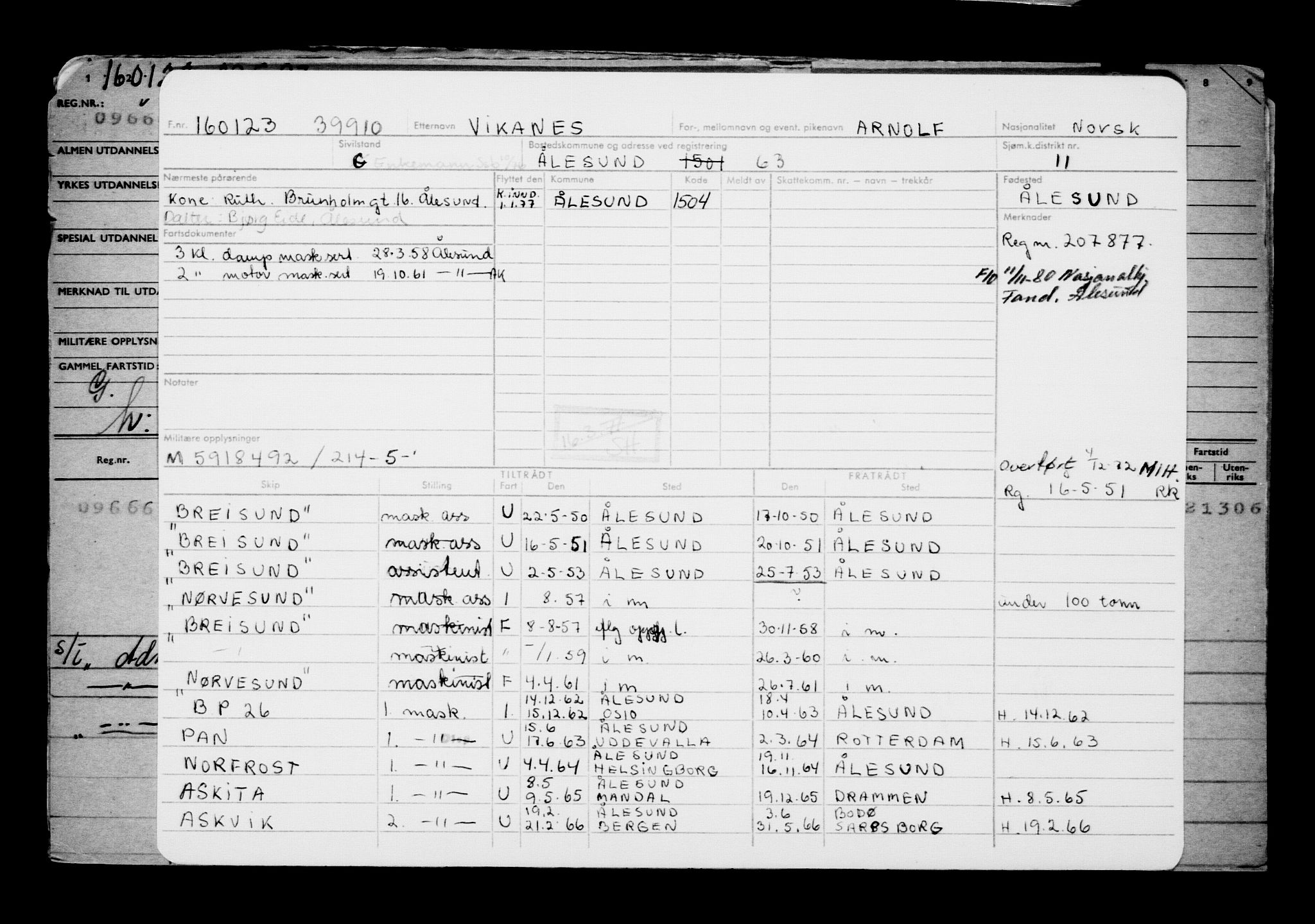 Direktoratet for sjømenn, RA/S-3545/G/Gb/L0214: Hovedkort, 1923, p. 452