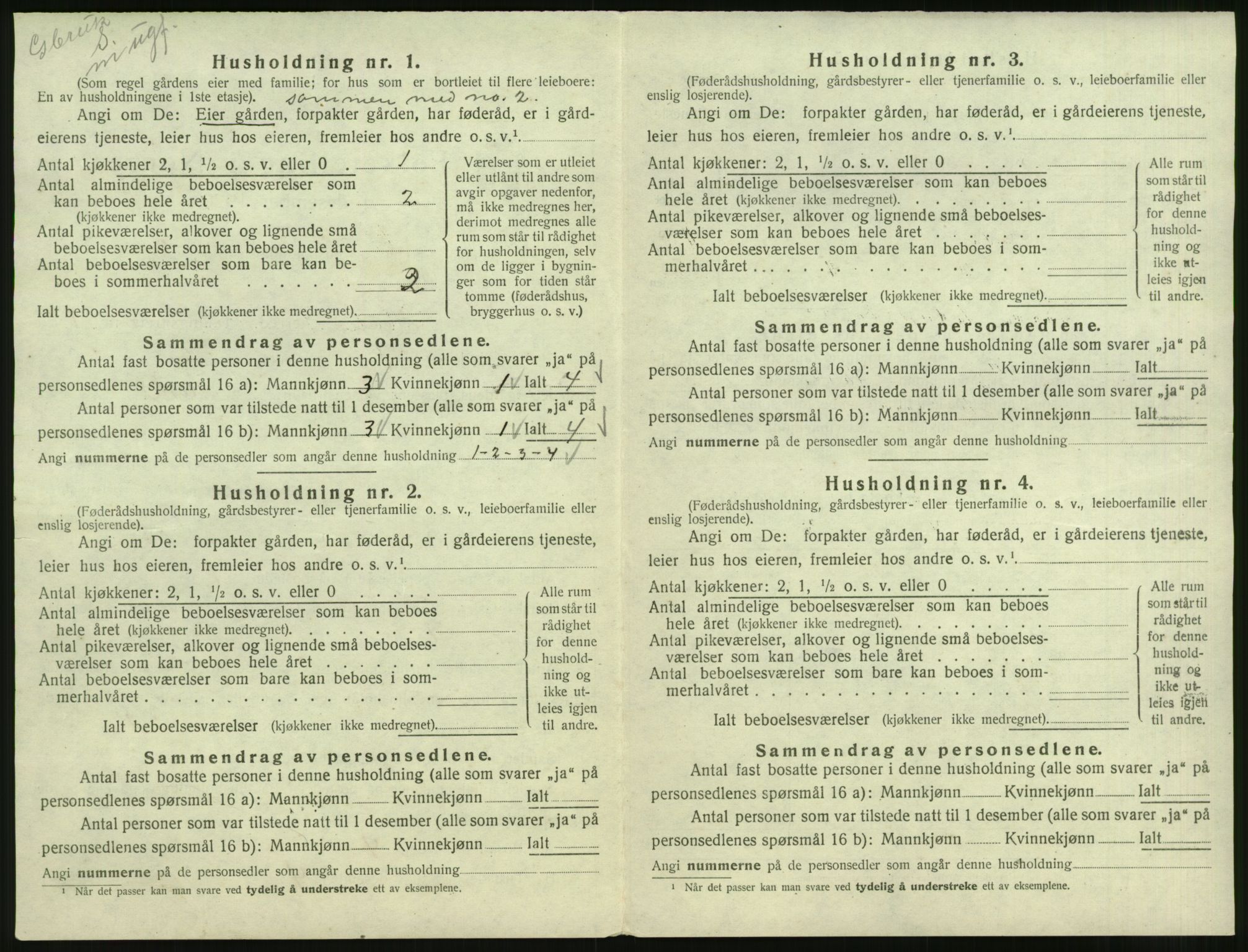 SAST, 1920 census for Høle, 1920, p. 42