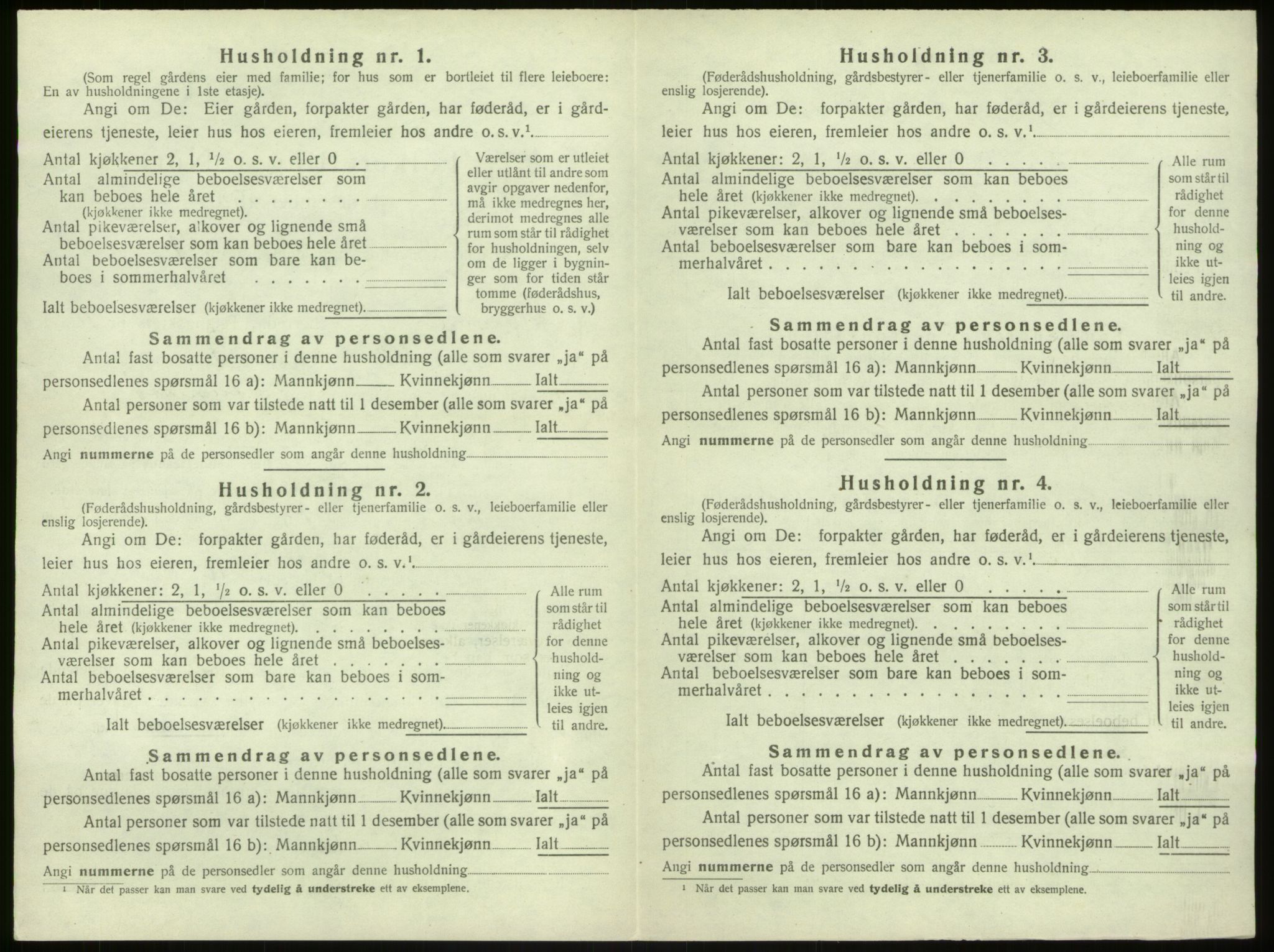 SAB, 1920 census for Hamre, 1920, p. 896