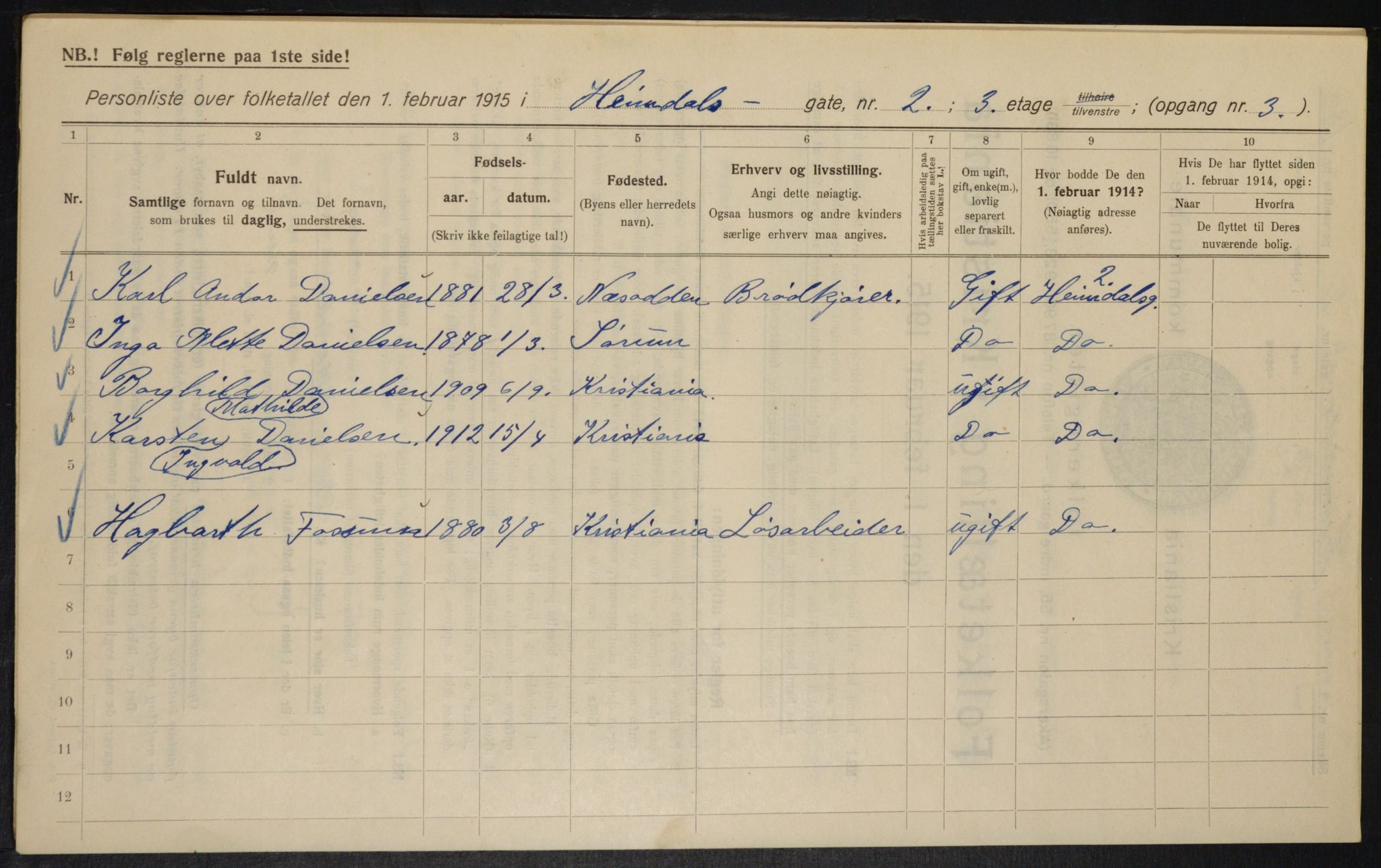 OBA, Municipal Census 1915 for Kristiania, 1915, p. 36201