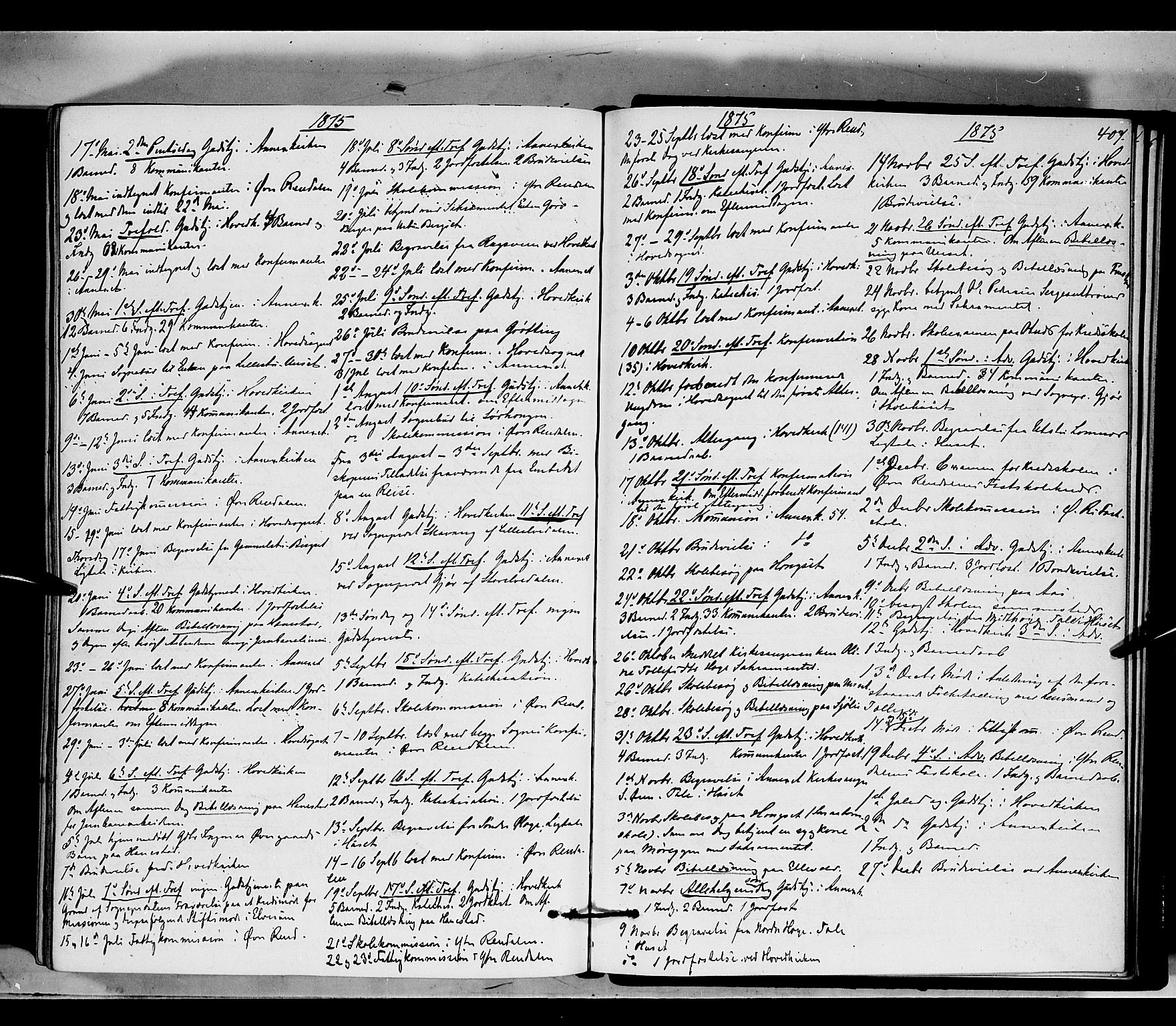 Rendalen prestekontor, AV/SAH-PREST-054/H/Ha/Haa/L0006: Parish register (official) no. 6, 1867-1877, p. 407