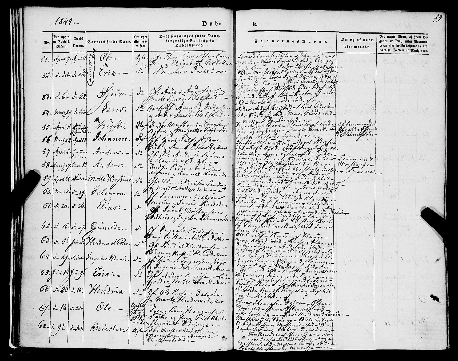 Luster sokneprestembete, AV/SAB-A-81101/H/Haa/Haaa/L0006: Parish register (official) no. A 6, 1840-1848, p. 29