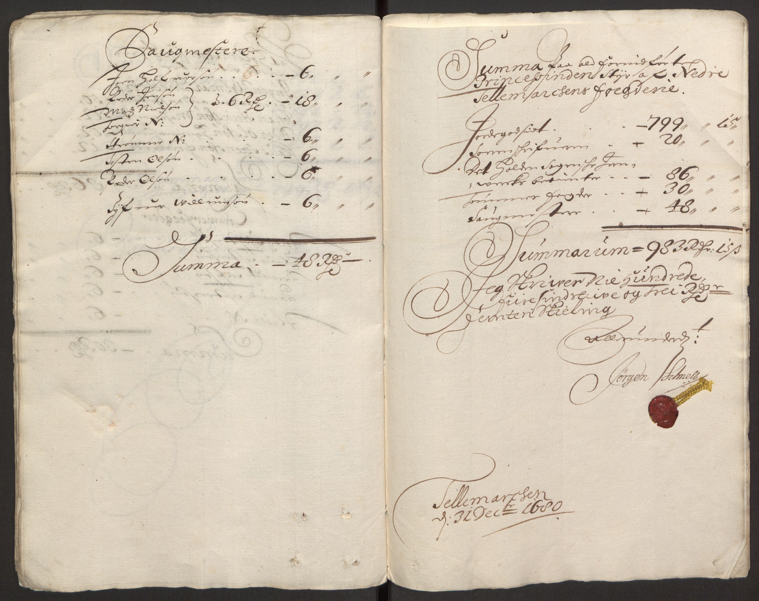 Rentekammeret inntil 1814, Reviderte regnskaper, Fogderegnskap, RA/EA-4092/R35/L2076: Fogderegnskap Øvre og Nedre Telemark, 1680-1684, p. 239