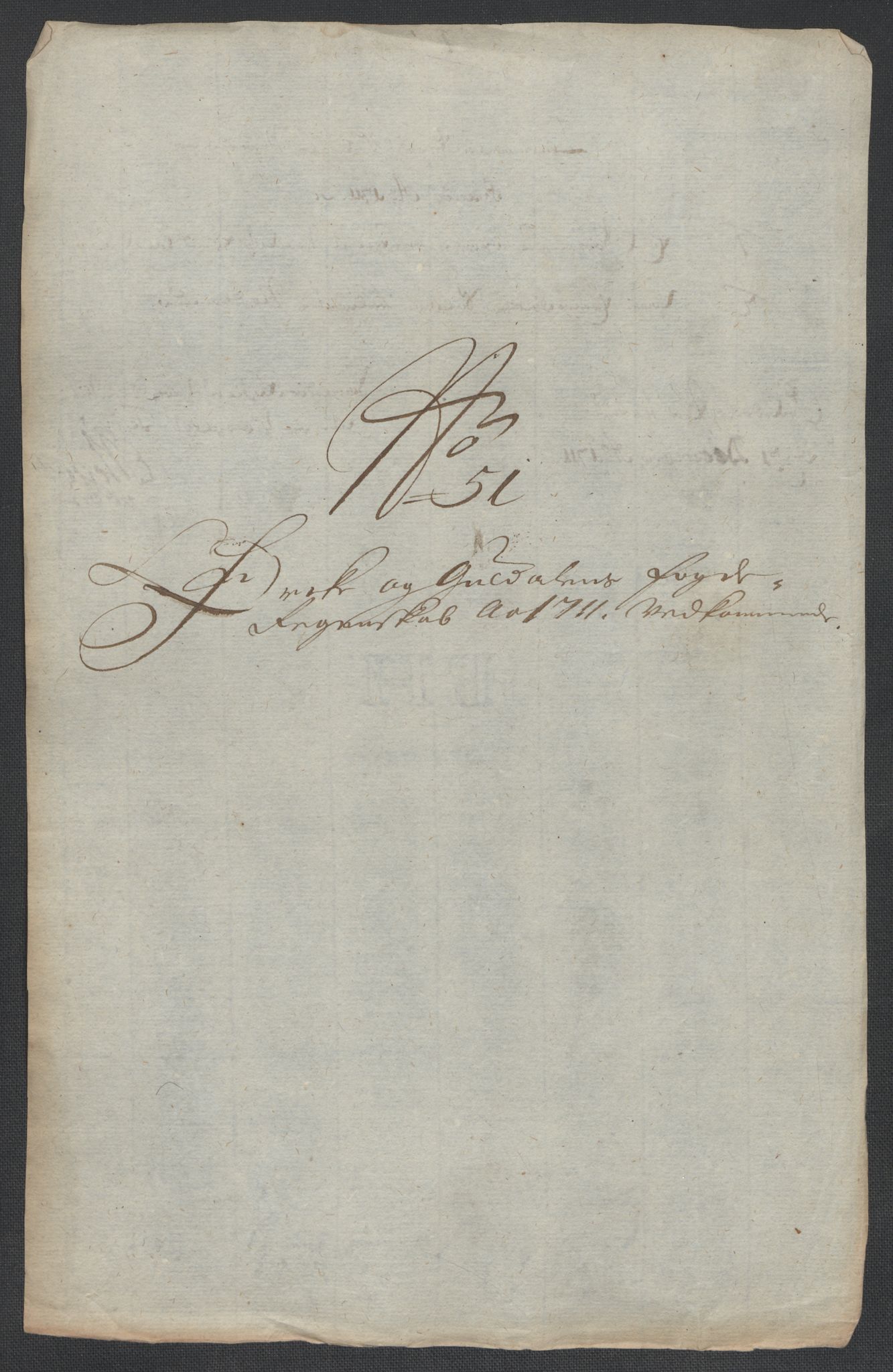 Rentekammeret inntil 1814, Reviderte regnskaper, Fogderegnskap, RA/EA-4092/R60/L3961: Fogderegnskap Orkdal og Gauldal, 1711, p. 256