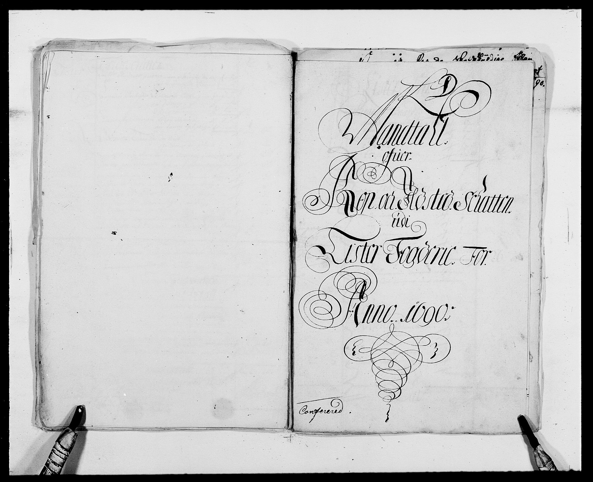 Rentekammeret inntil 1814, Reviderte regnskaper, Fogderegnskap, AV/RA-EA-4092/R41/L2536: Fogderegnskap Lista, 1690-1693, p. 48
