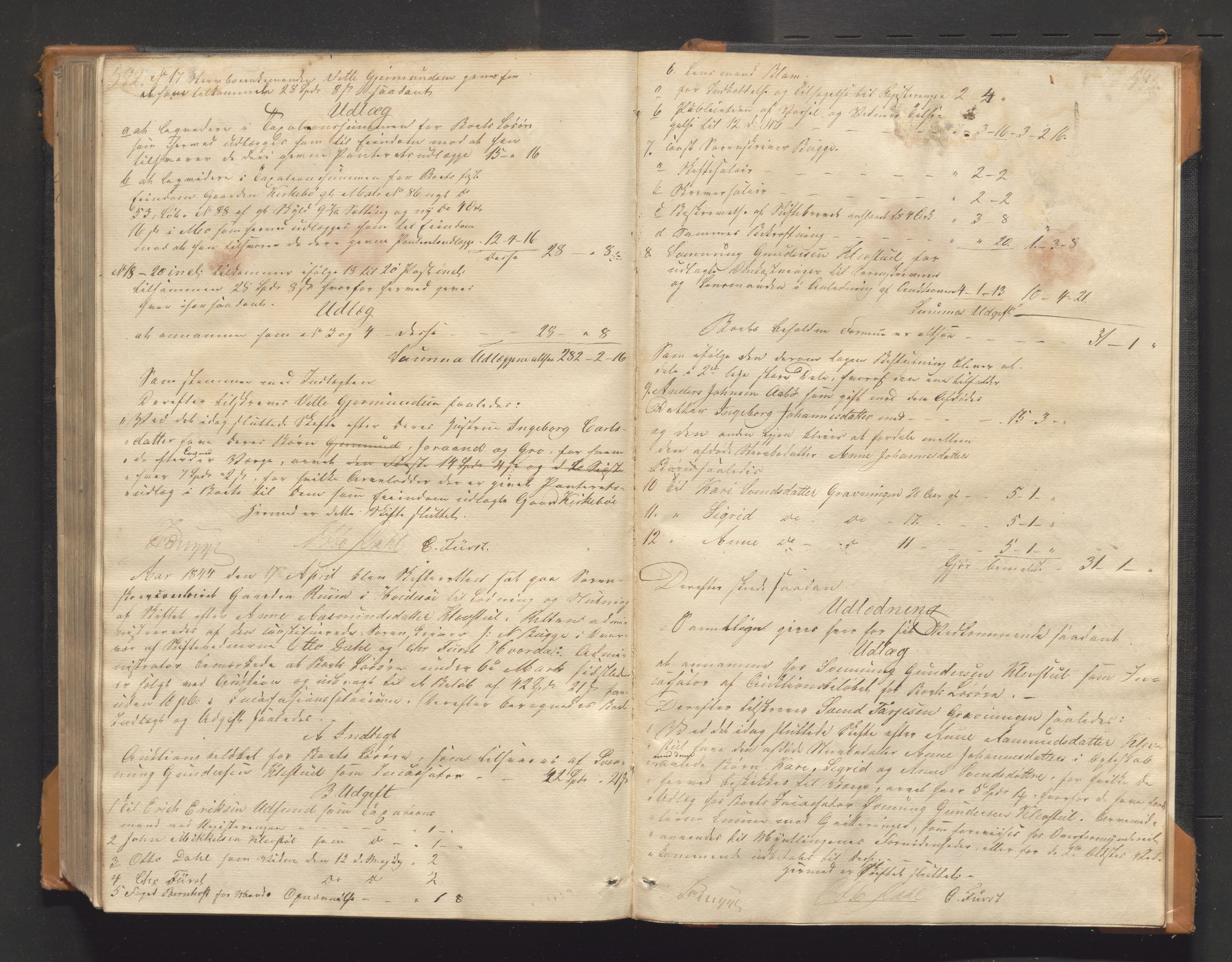 Vest-Telemark sorenskriveri, AV/SAKO-A-134/H/Ha/Hac/L0001: Skifteutlodningsprotokoll, 1838-1844, p. 592-593