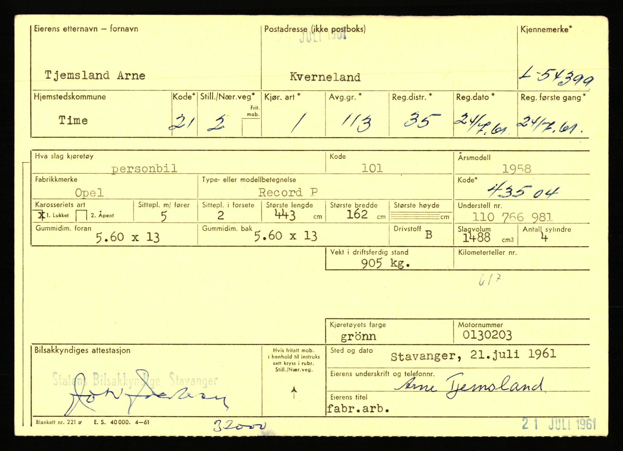 Stavanger trafikkstasjon, AV/SAST-A-101942/0/F/L0054: L-54200 - L-55699, 1930-1971, p. 415