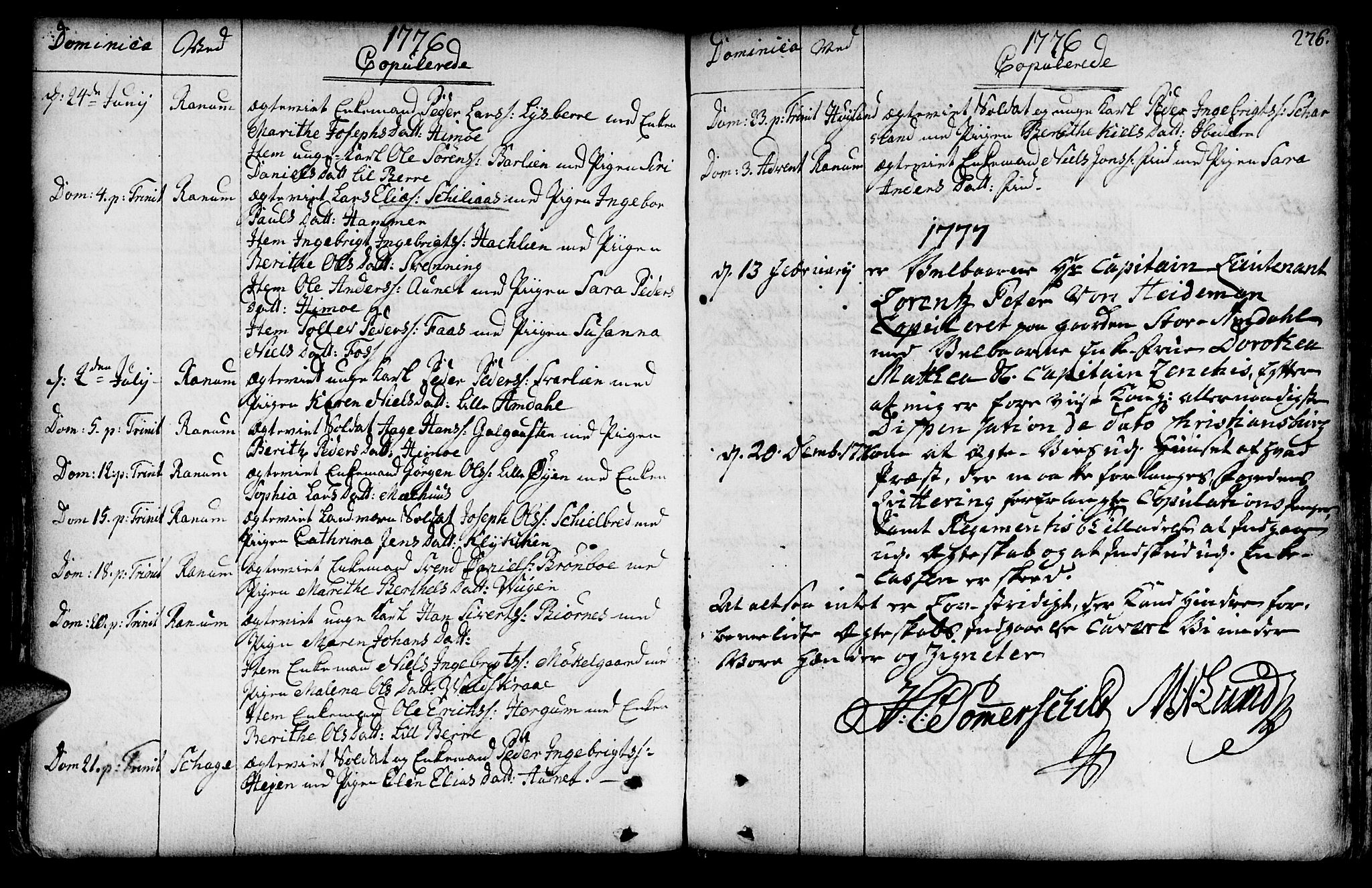 Ministerialprotokoller, klokkerbøker og fødselsregistre - Nord-Trøndelag, SAT/A-1458/764/L0542: Parish register (official) no. 764A02, 1748-1779, p. 276