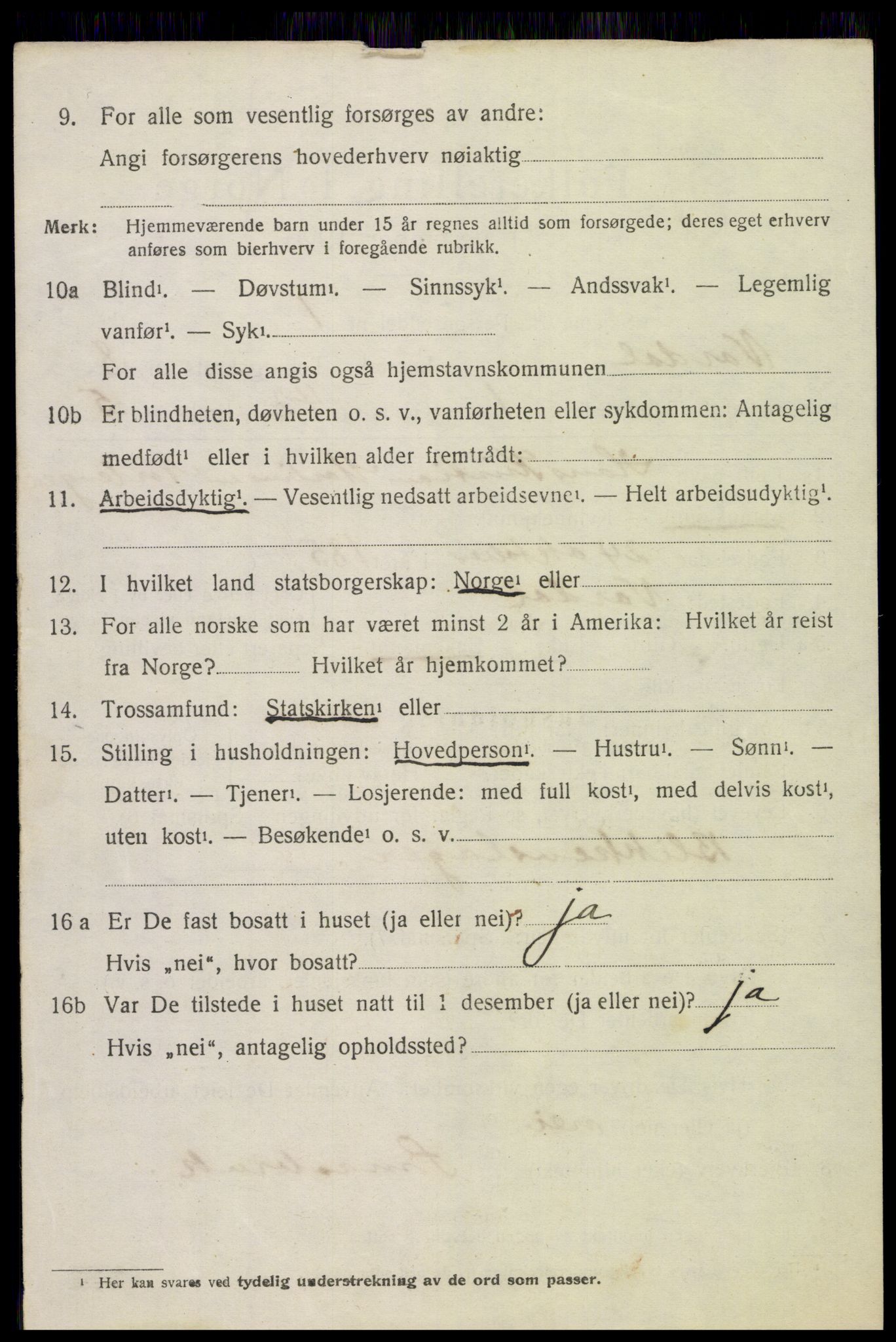 SAH, 1920 census for Vardal, 1920, p. 5730