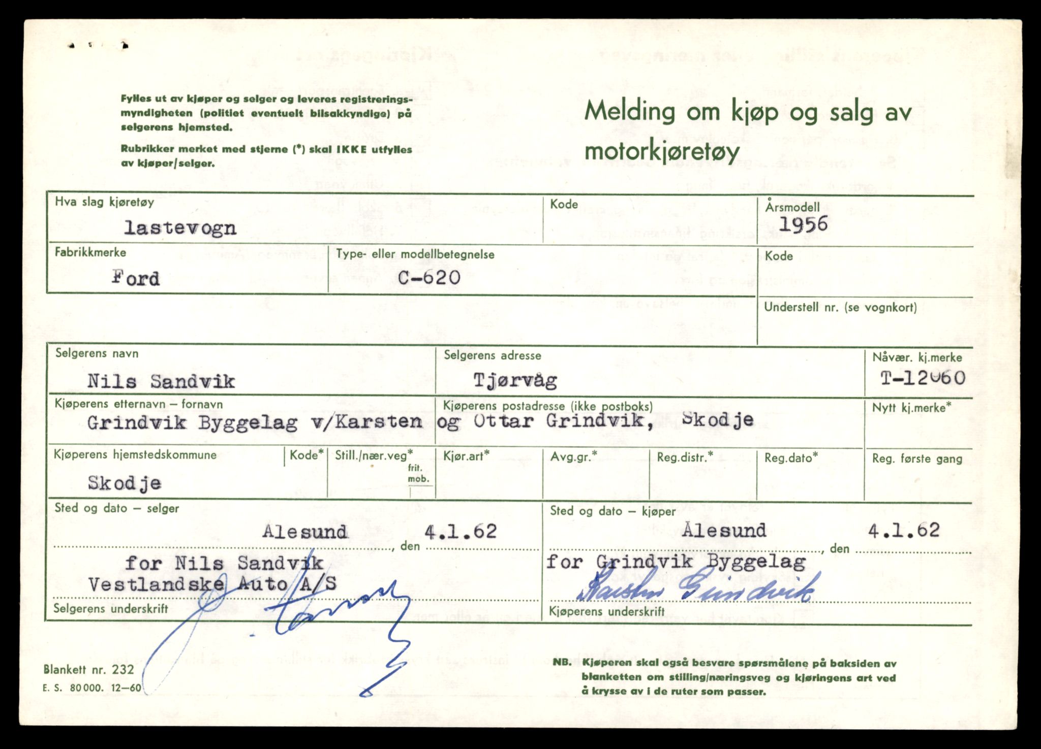 Møre og Romsdal vegkontor - Ålesund trafikkstasjon, AV/SAT-A-4099/F/Fe/L0036: Registreringskort for kjøretøy T 12831 - T 13030, 1927-1998, p. 877