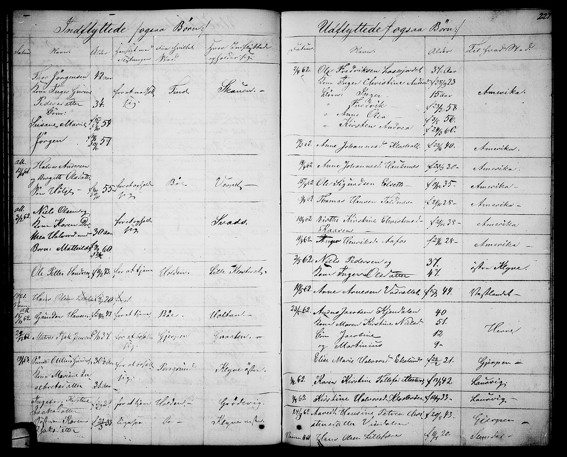 Solum kirkebøker, SAKO/A-306/G/Ga/L0004: Parish register (copy) no. I 4, 1859-1876, p. 227