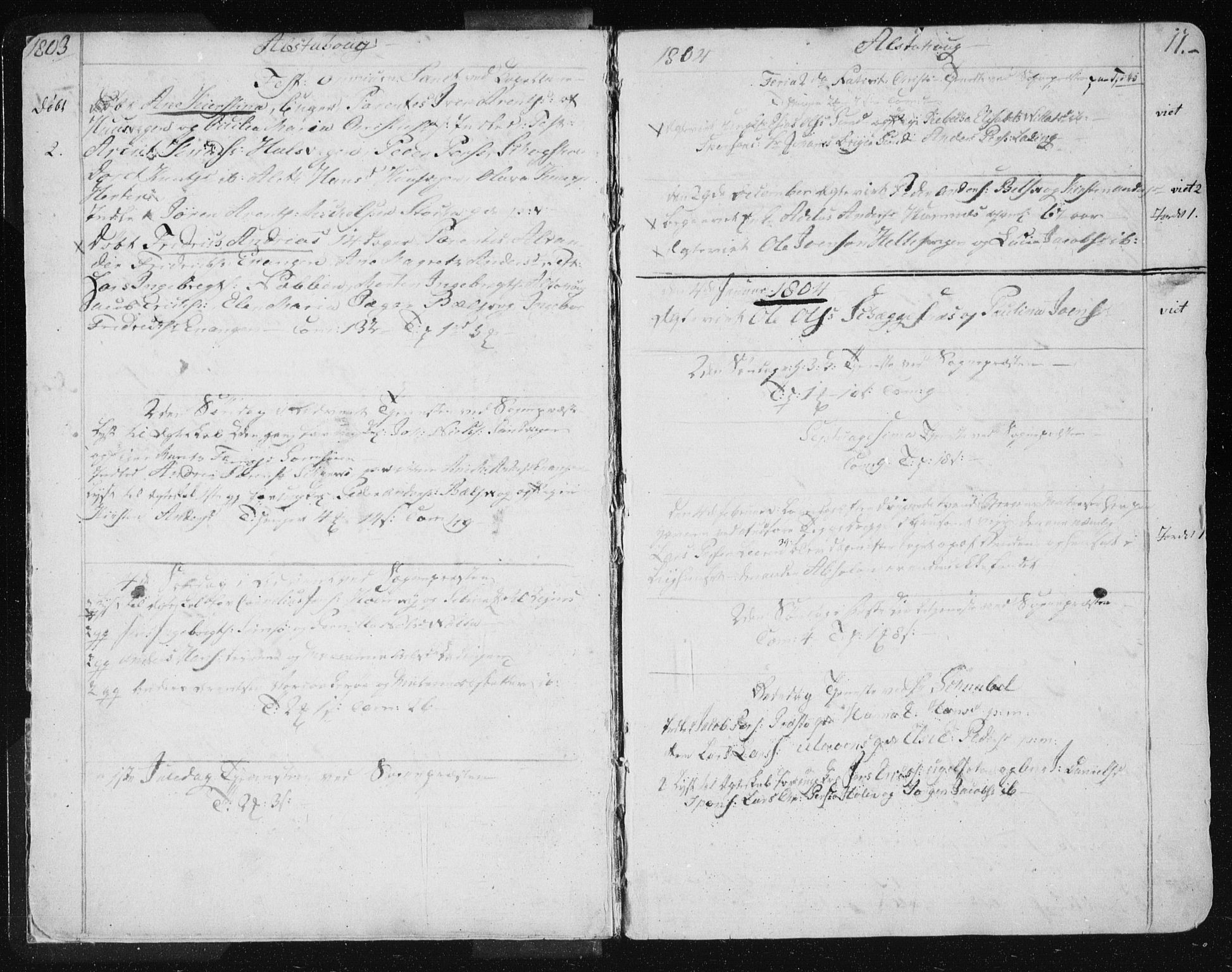 Ministerialprotokoller, klokkerbøker og fødselsregistre - Nordland, SAT/A-1459/830/L0444: Parish register (official) no. 830A08, 1801-1819, p. 11
