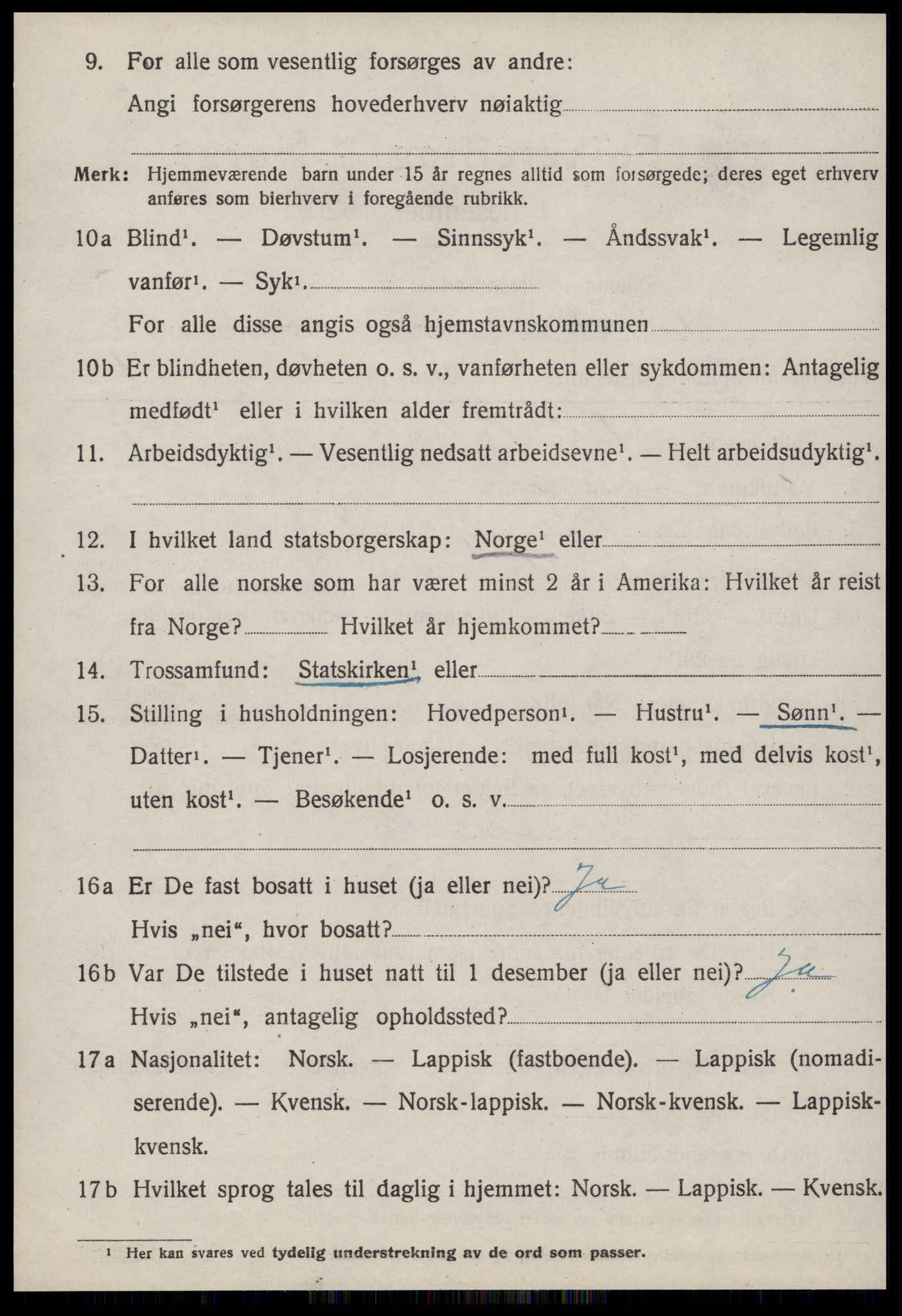 SAT, 1920 census for Børsa, 1920, p. 1242