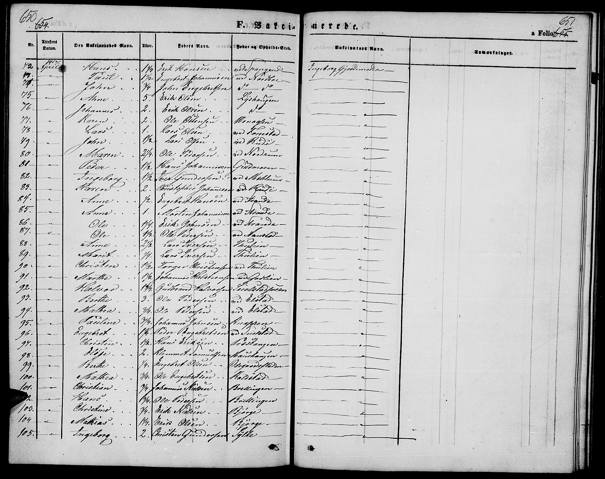 Ringebu prestekontor, AV/SAH-PREST-082/H/Ha/Hab/L0003: Parish register (copy) no. 3, 1854-1866, p. 650-651