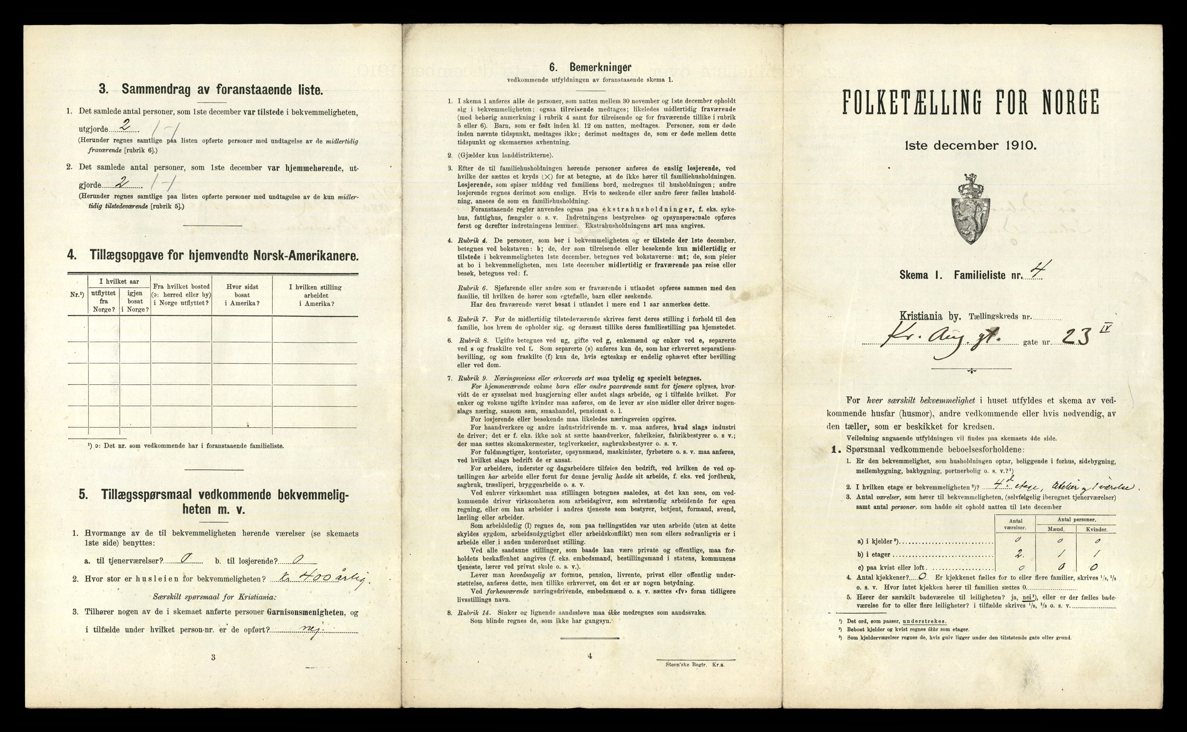 RA, 1910 census for Kristiania, 1910, p. 52541