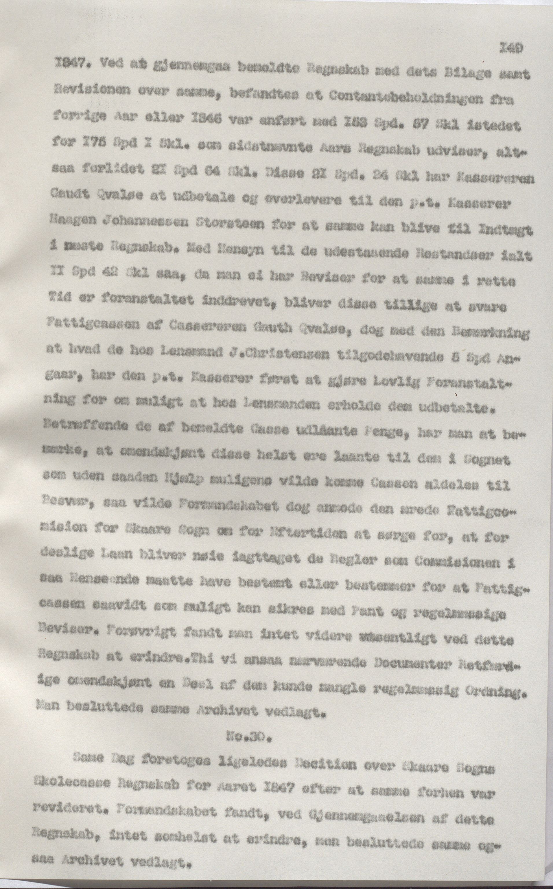 Torvastad kommune - Formannskapet, IKAR/K-101331/A/L0002: Avskrift av forhandlingsprotokoll, 1837-1855, p. 149