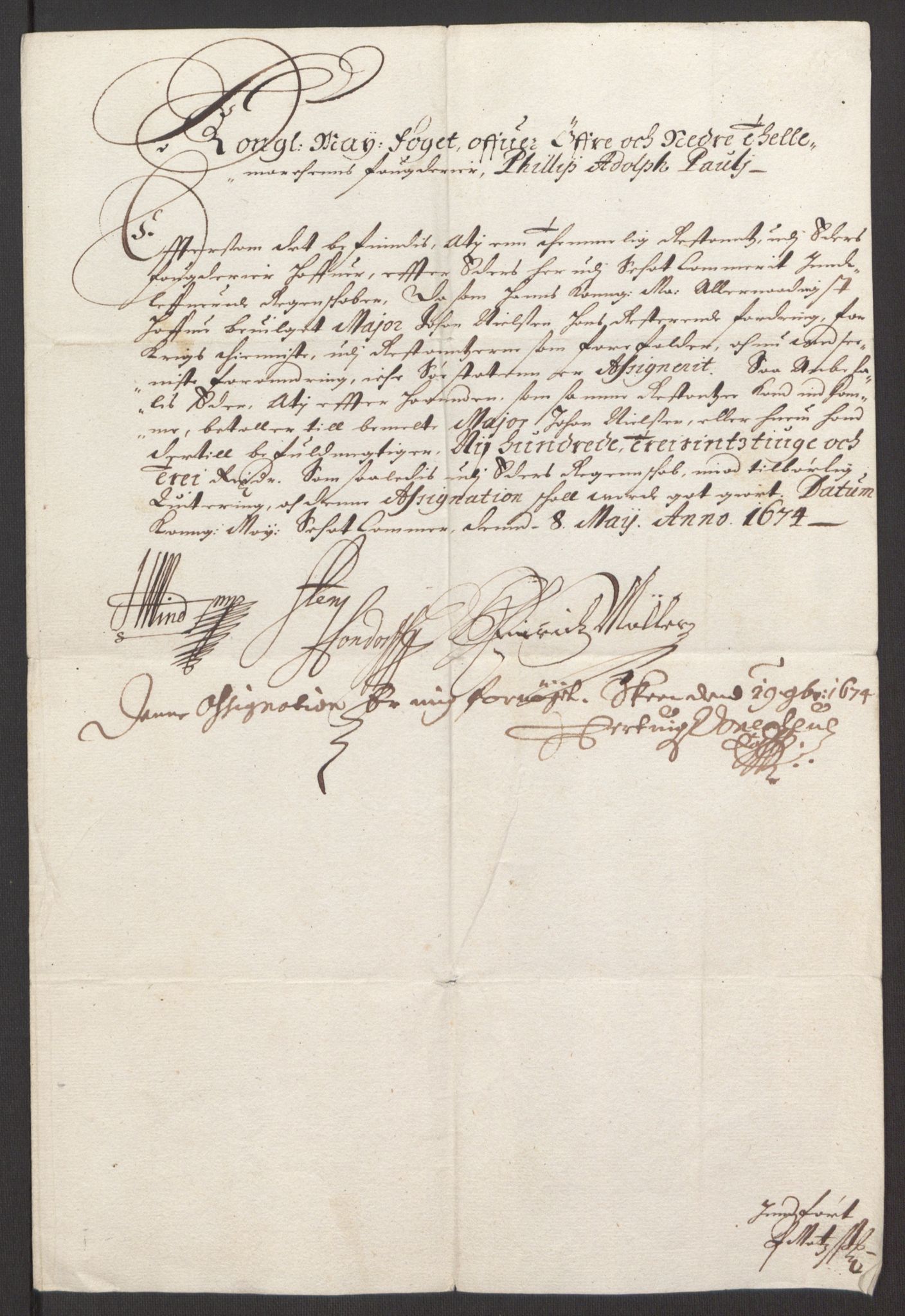 Rentekammeret inntil 1814, Reviderte regnskaper, Fogderegnskap, AV/RA-EA-4092/R35/L2061: Fogderegnskap Øvre og Nedre Telemark, 1673-1674, p. 263