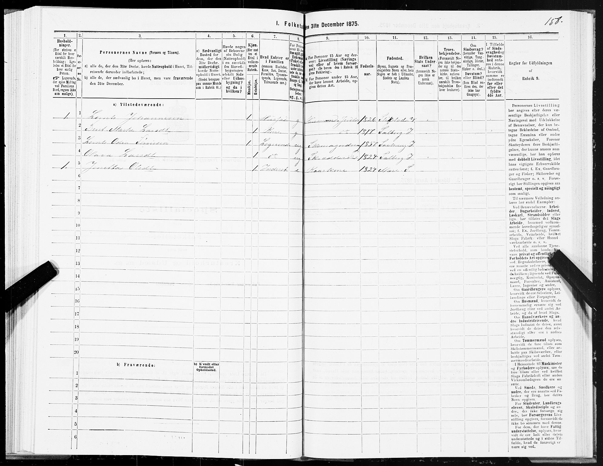 SAT, 1875 census for 1729P Inderøy, 1875, p. 4158