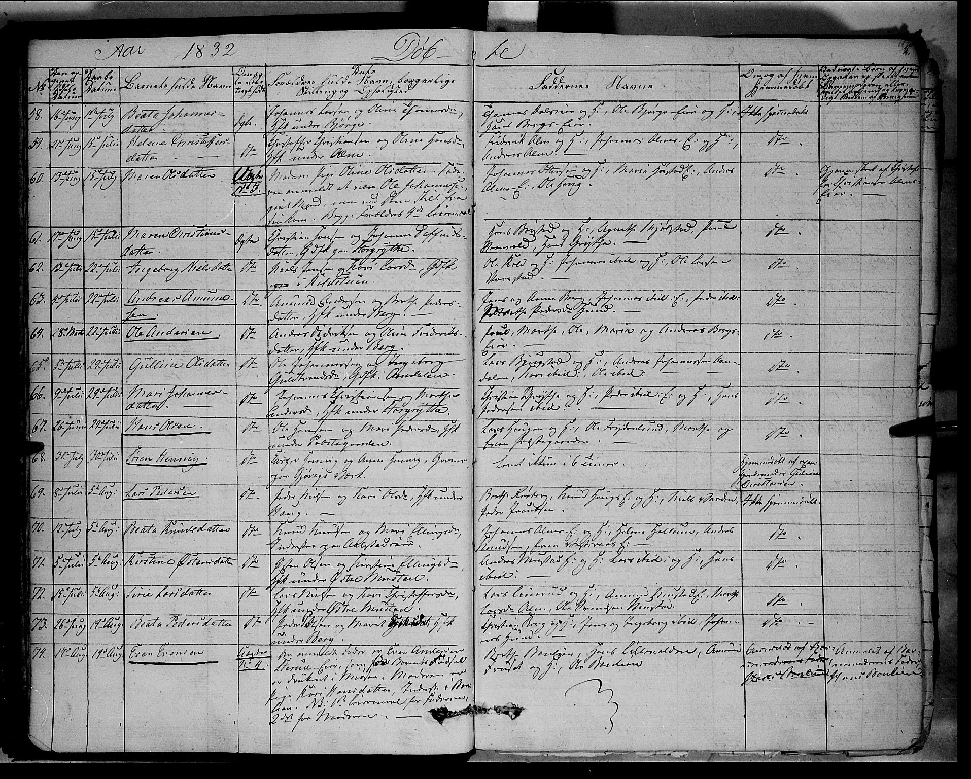 Vardal prestekontor, AV/SAH-PREST-100/H/Ha/Haa/L0005: Parish register (official) no. 5, 1831-1853, p. 5