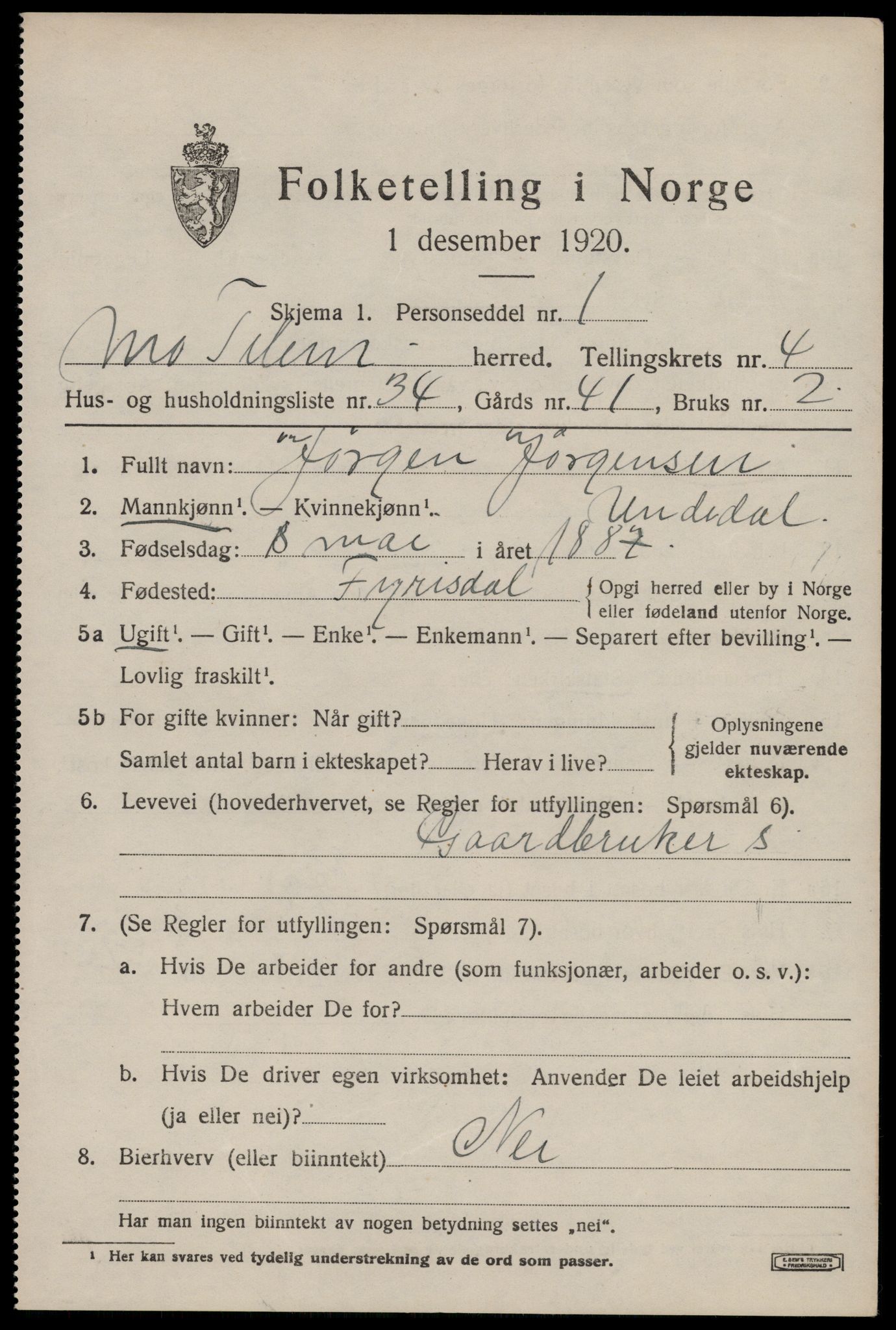 SAKO, 1920 census for Mo, 1920, p. 1990