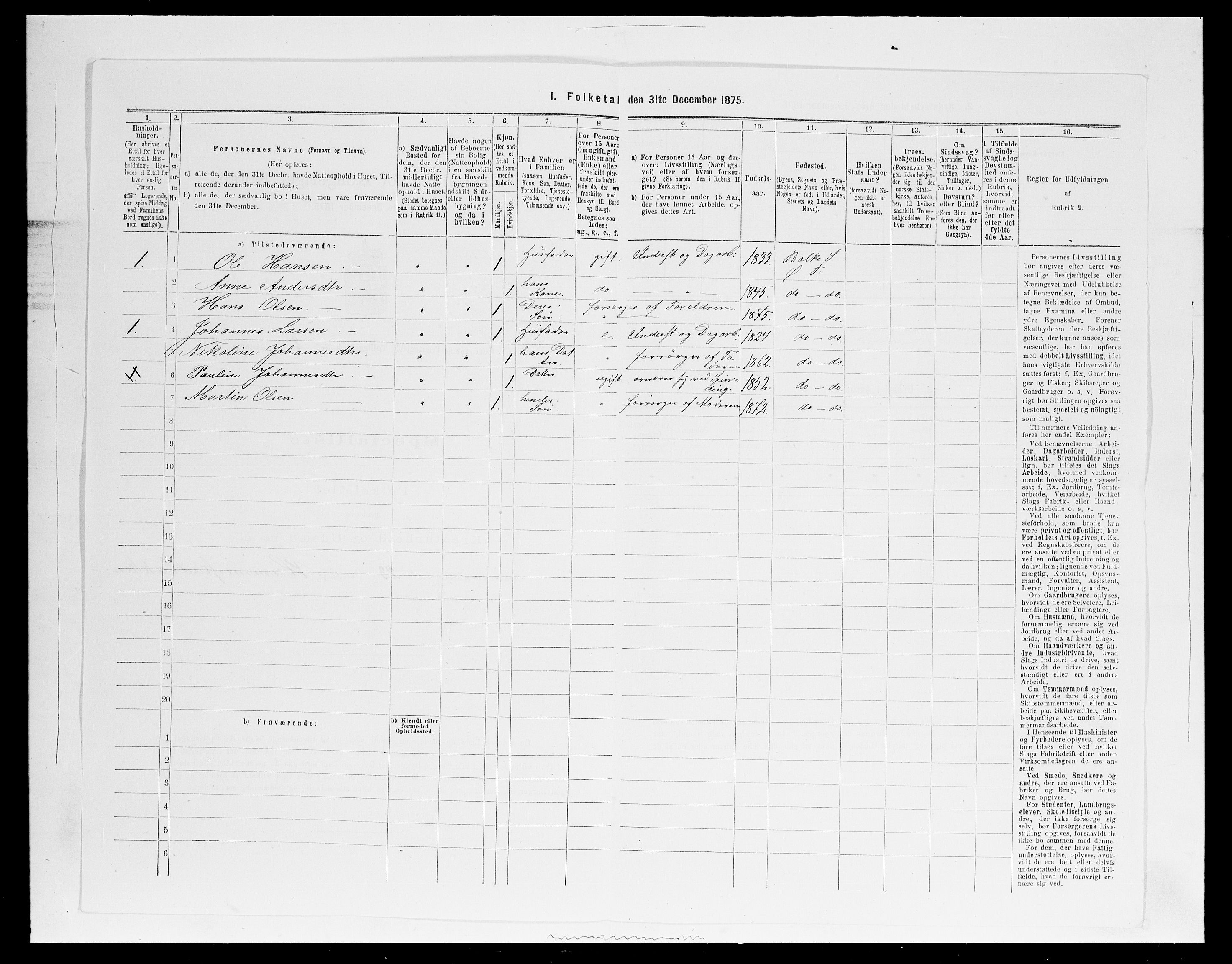 SAH, 1875 census for 0528P Østre Toten, 1875, p. 350