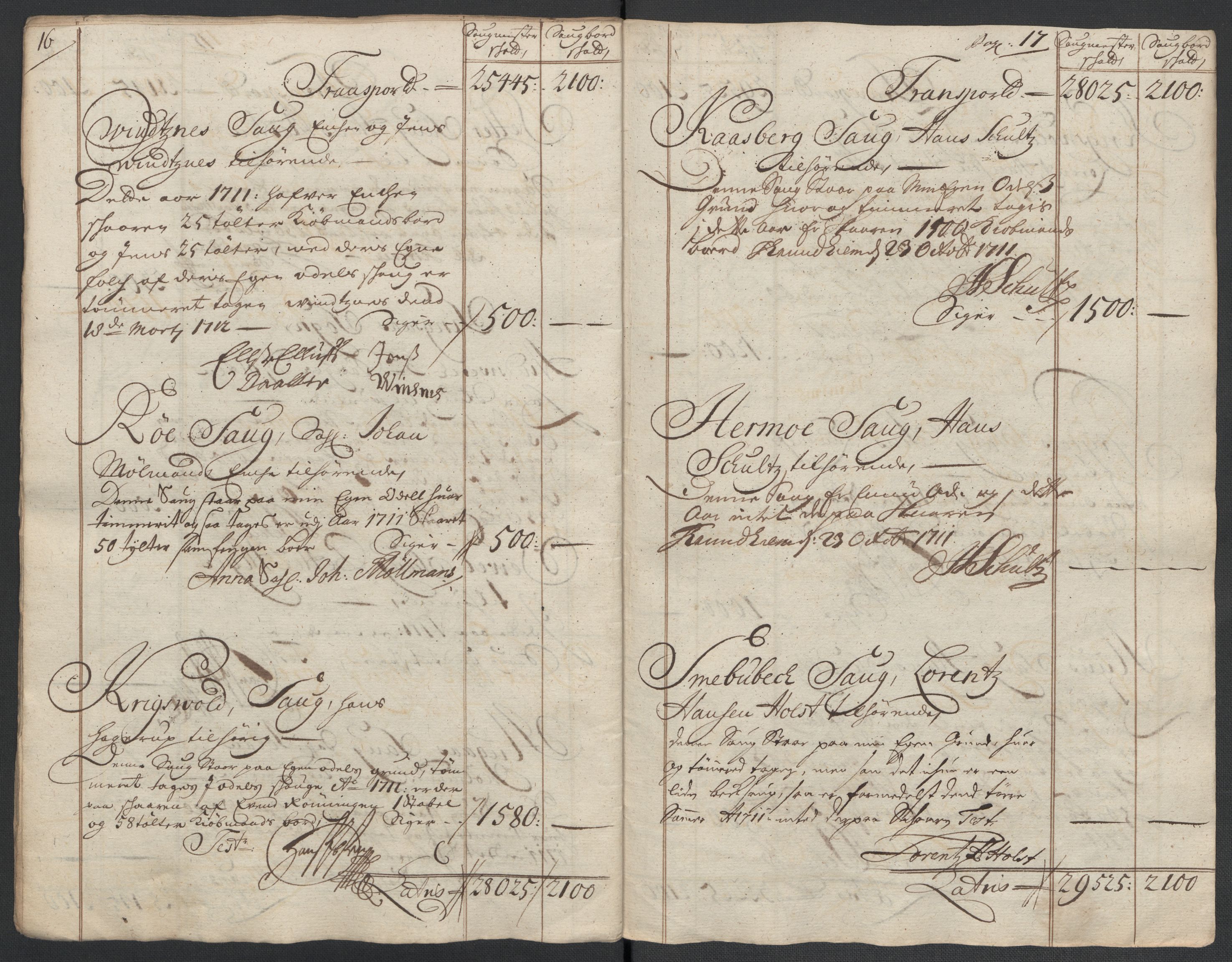 Rentekammeret inntil 1814, Reviderte regnskaper, Fogderegnskap, AV/RA-EA-4092/R60/L3961: Fogderegnskap Orkdal og Gauldal, 1711, p. 340