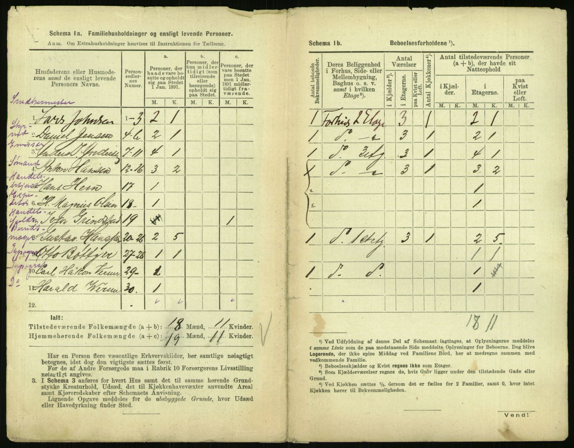RA, 1891 census for 0301 Kristiania, 1891, p. 122904