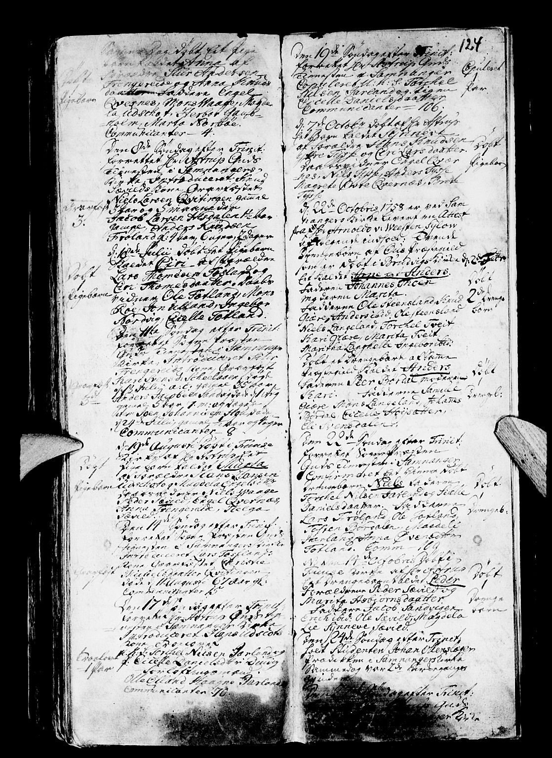 Os sokneprestembete, AV/SAB-A-99929: Parish register (official) no. A 4, 1669-1760, p. 124