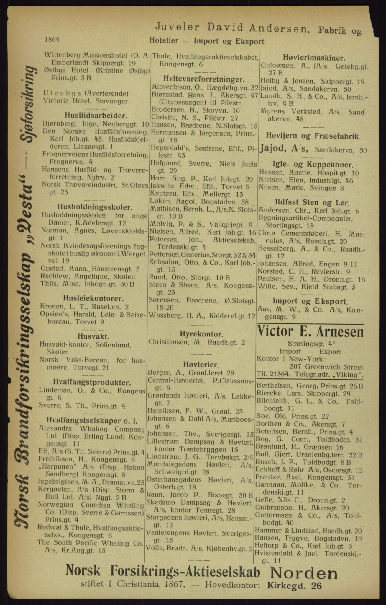 Kristiania/Oslo adressebok, PUBL/-, 1916, p. 1864