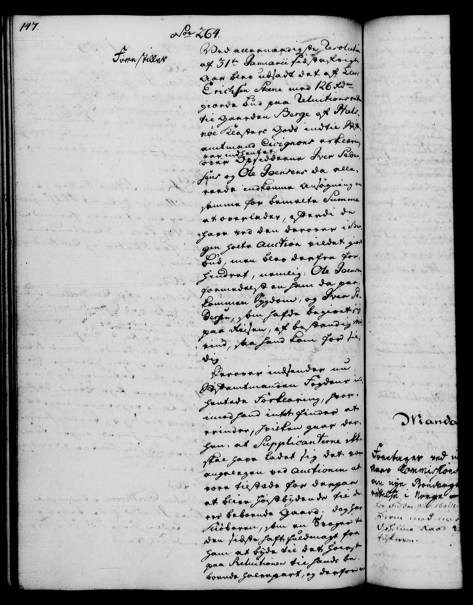 Rentekammeret, Kammerkanselliet, RA/EA-3111/G/Gh/Gha/L0035: Norsk ekstraktmemorialprotokoll (merket RK 53.80), 1759-1771, p. 147