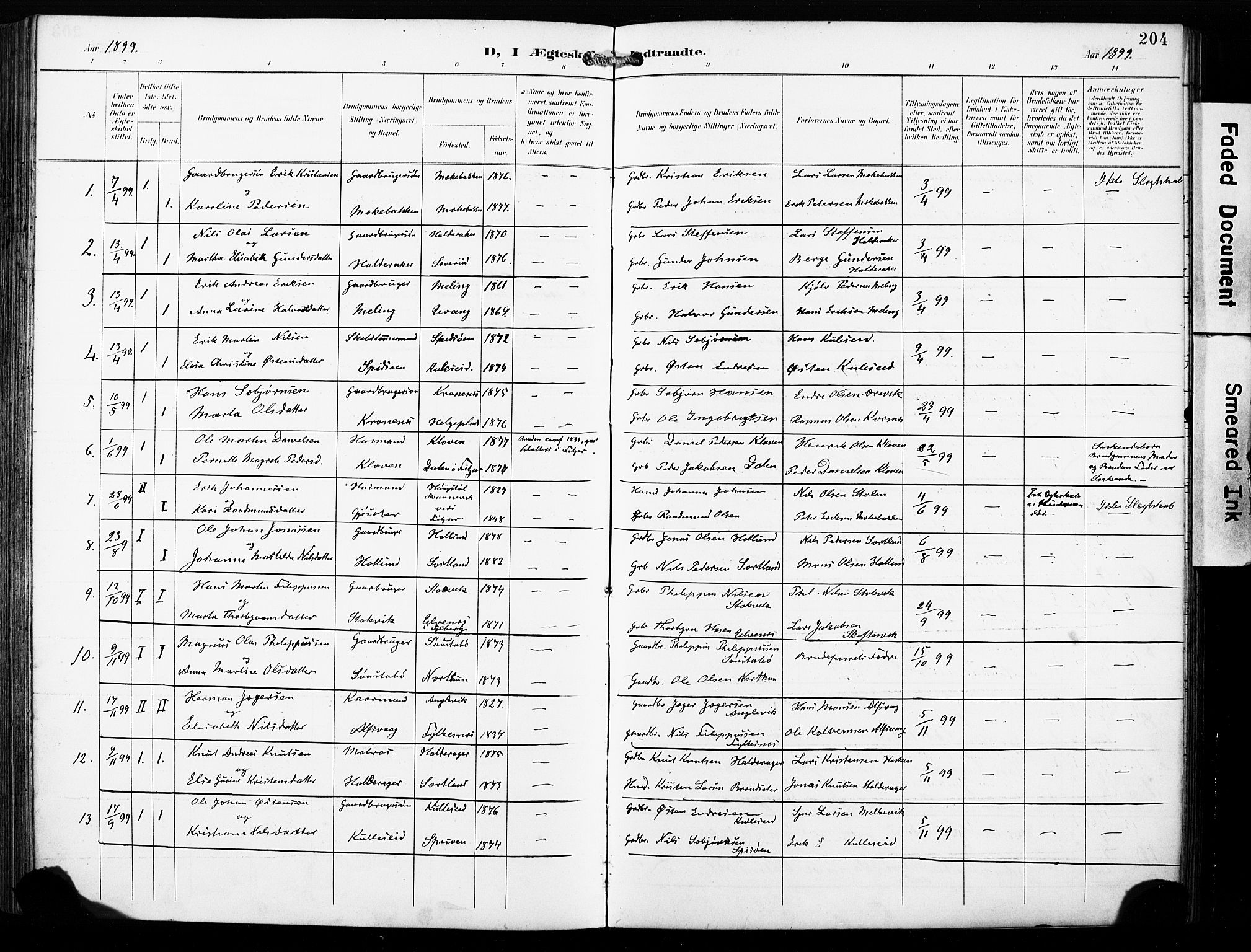 Finnås sokneprestembete, AV/SAB-A-99925/H/Ha/Haa/Haac/L0002: Parish register (official) no. C 2, 1895-1904, p. 204