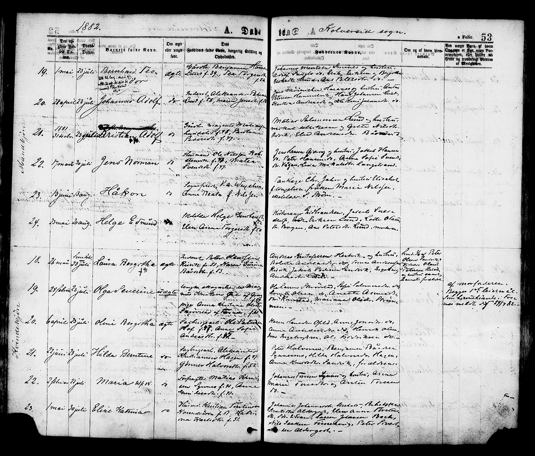 Ministerialprotokoller, klokkerbøker og fødselsregistre - Nord-Trøndelag, SAT/A-1458/780/L0642: Parish register (official) no. 780A07 /1, 1874-1885, p. 53