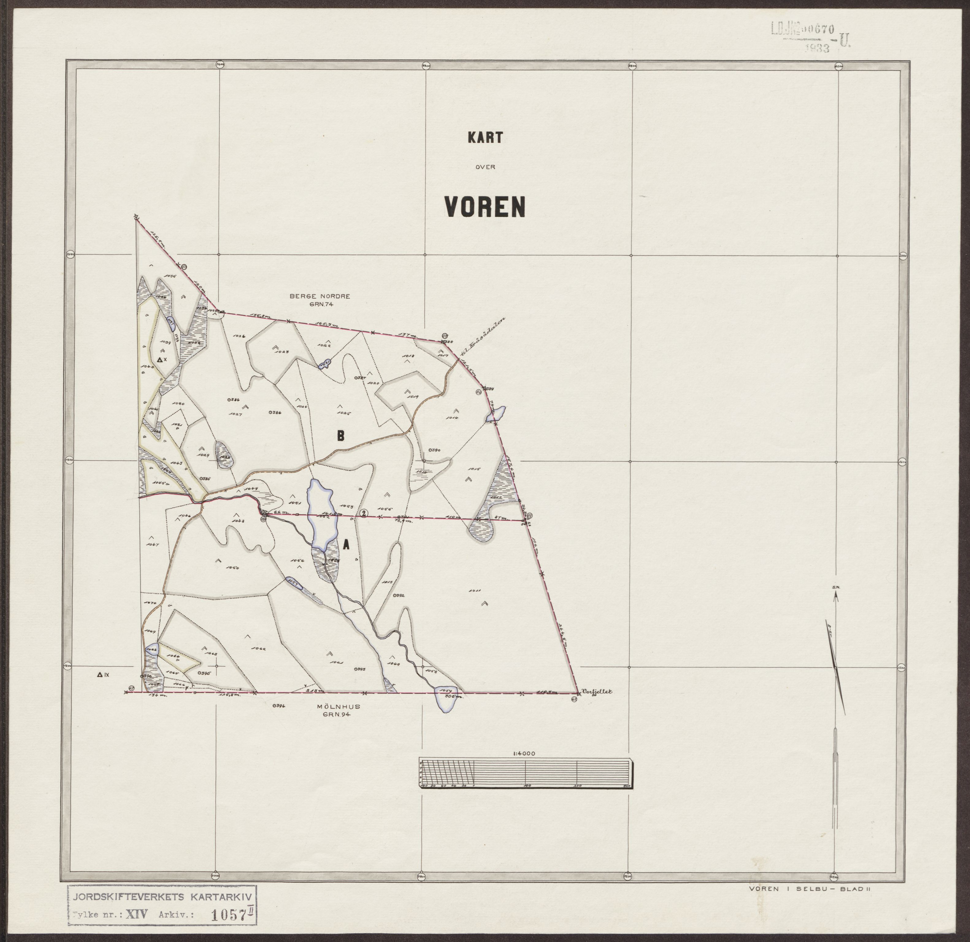 Jordskifteverkets kartarkiv, AV/RA-S-3929/T, 1859-1988, p. 1688
