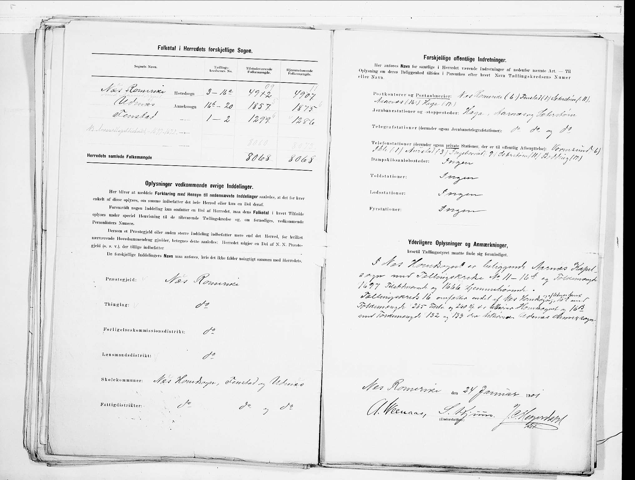 SAO, 1900 census for Nes, 1900, p. 3