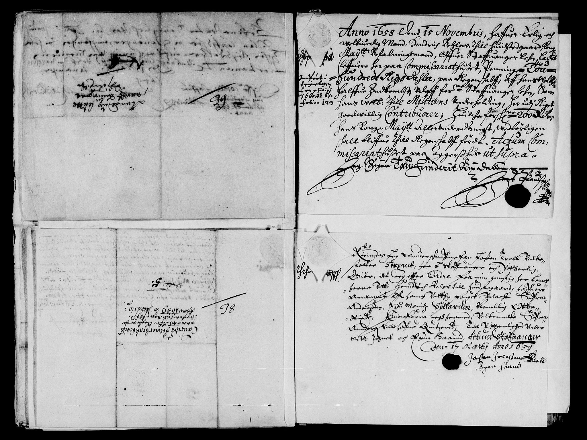 Rentekammeret inntil 1814, Reviderte regnskaper, Lensregnskaper, AV/RA-EA-5023/R/Rb/Rbs/L0040: Stavanger len, 1657-1660