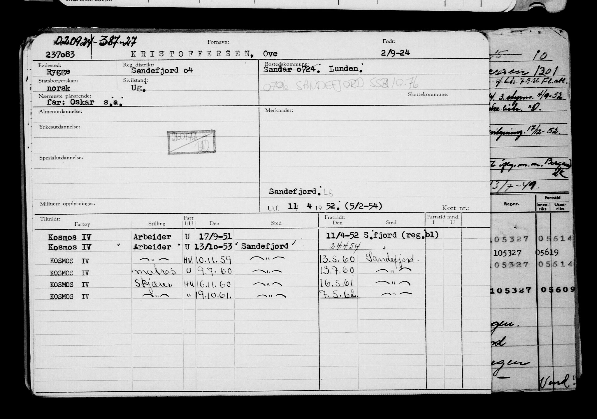 Direktoratet for sjømenn, AV/RA-S-3545/G/Gb/L0235: Hovedkort, 1924, p. 513