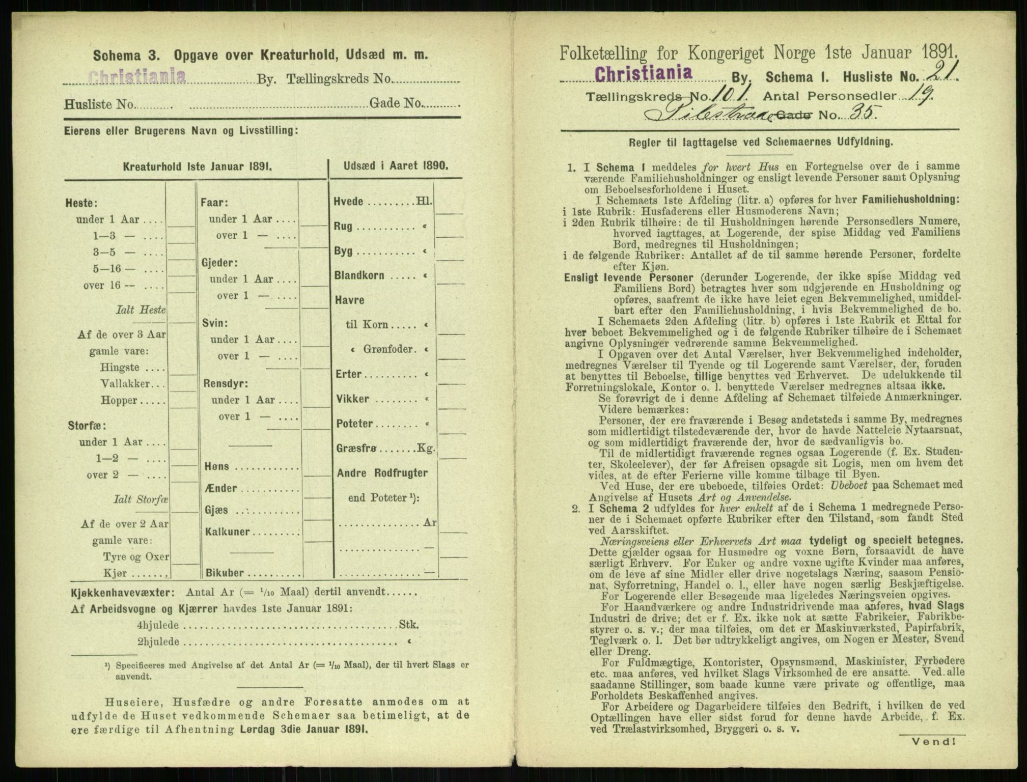 RA, 1891 census for 0301 Kristiania, 1891, p. 50001