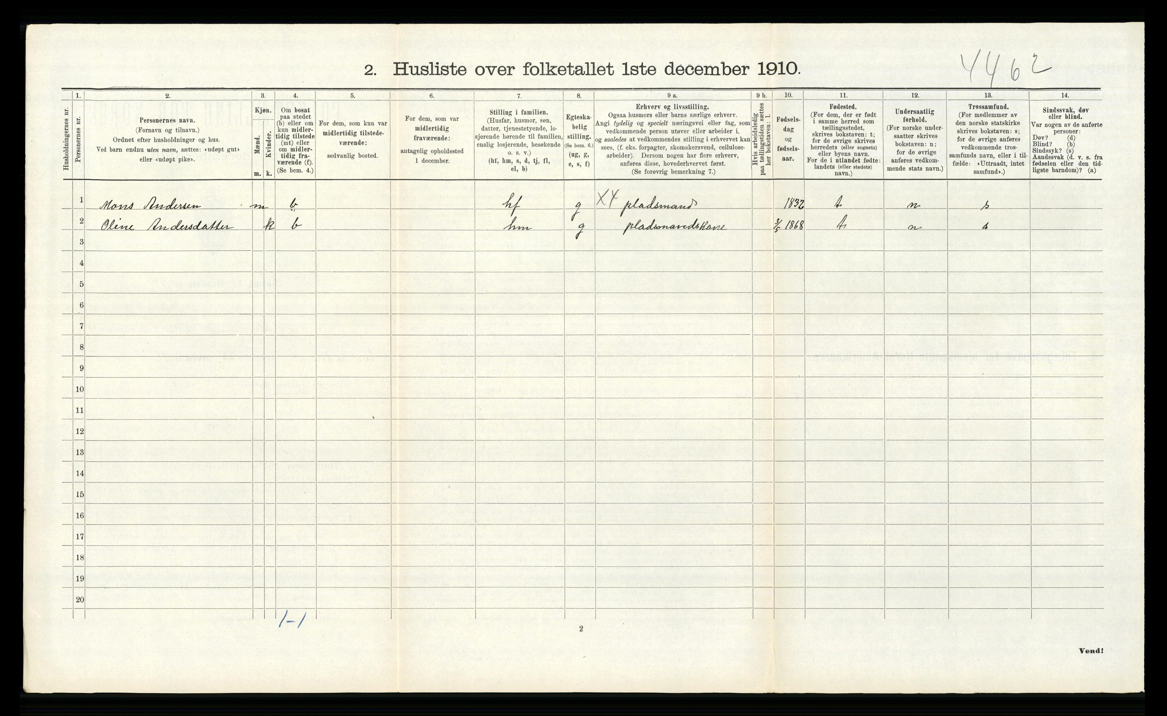 RA, 1910 census for Alversund, 1910, p. 423