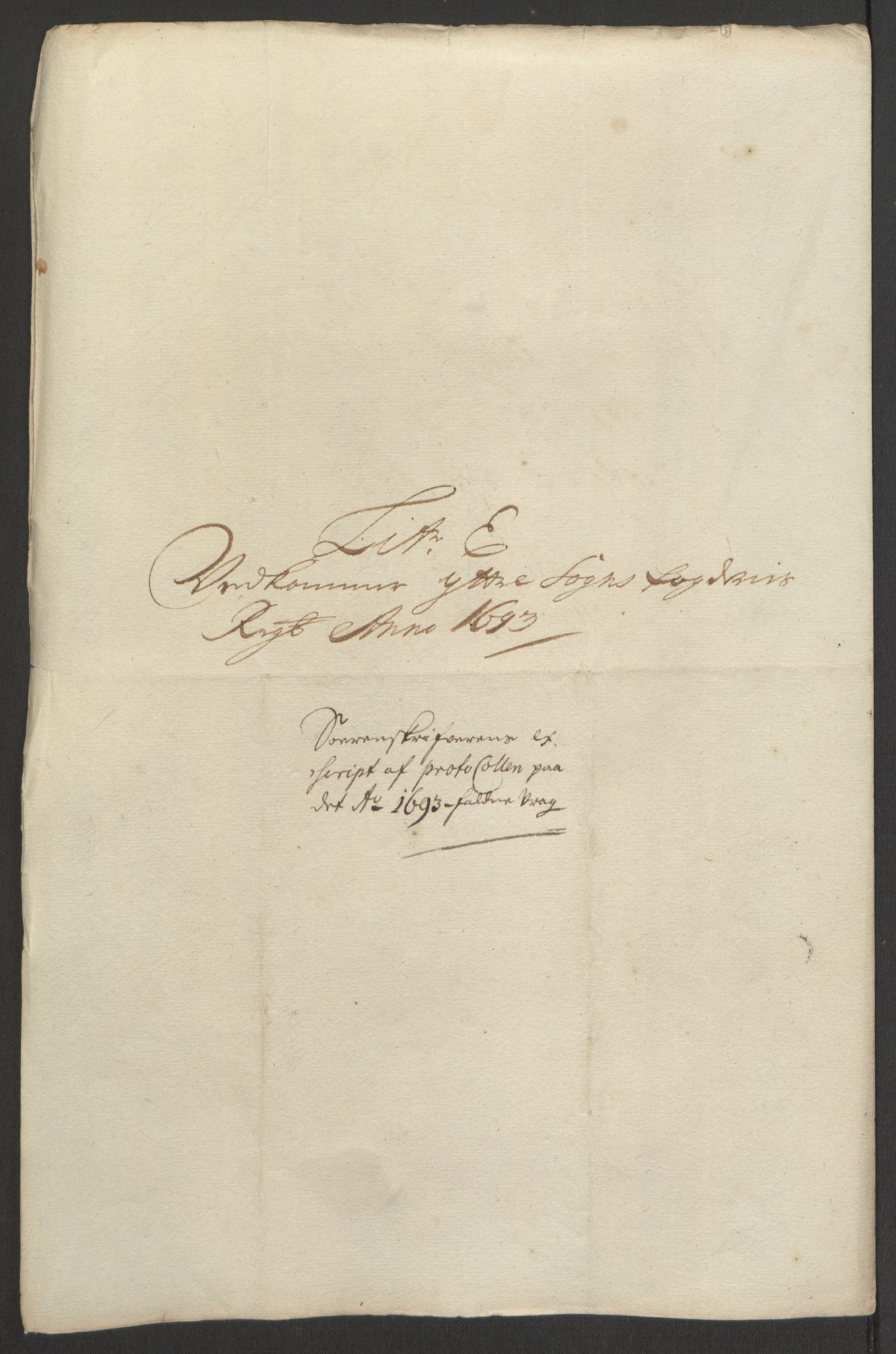 Rentekammeret inntil 1814, Reviderte regnskaper, Fogderegnskap, AV/RA-EA-4092/R52/L3307: Fogderegnskap Sogn, 1693-1694, p. 227