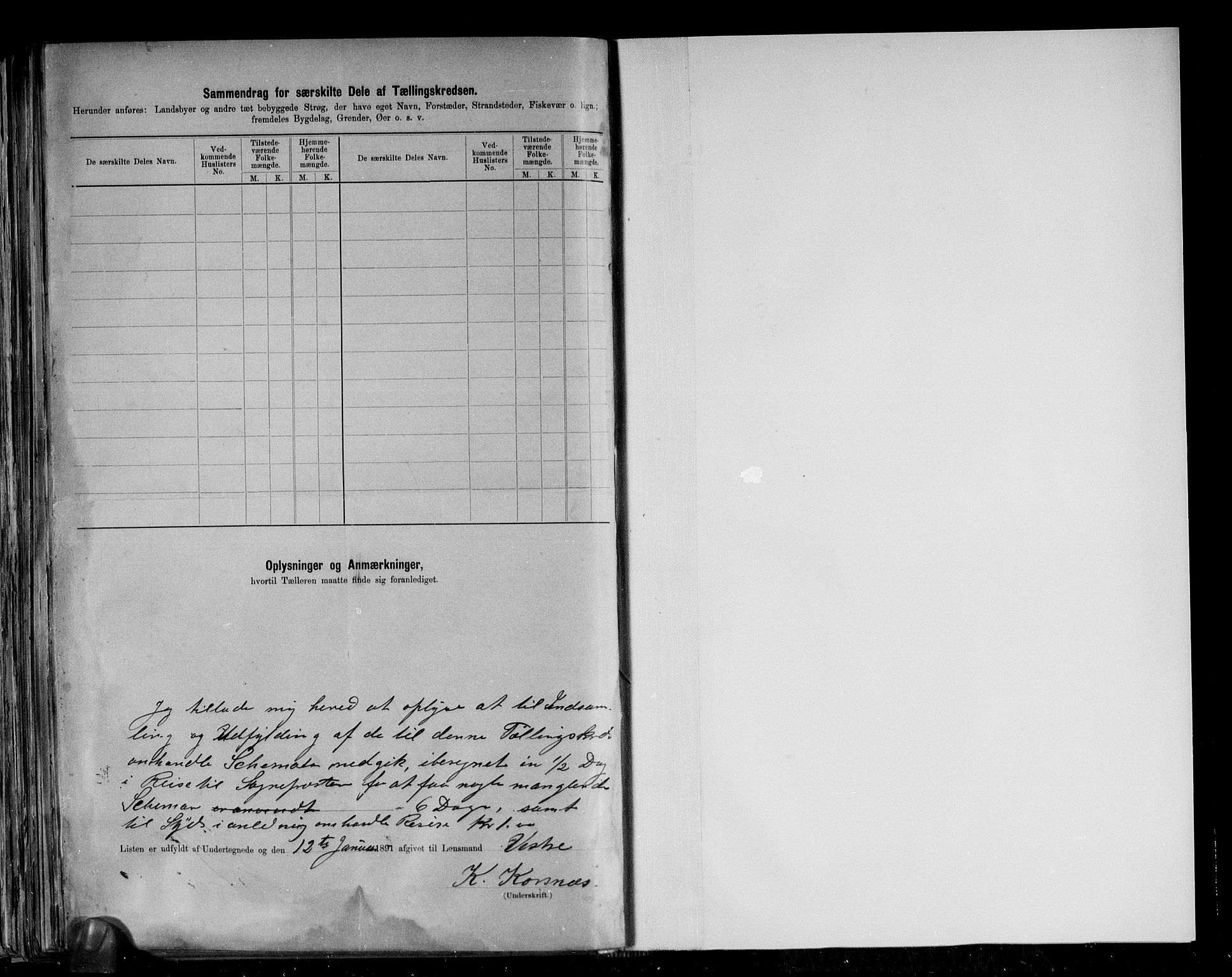 RA, 1891 census for 1534 Haram, 1891, p. 14