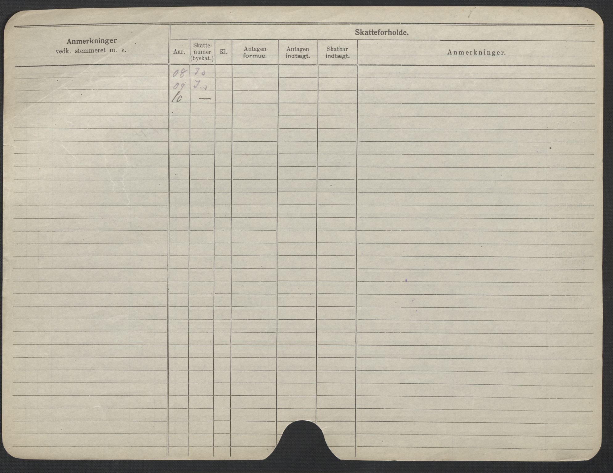 Oslo folkeregister, Registerkort, AV/SAO-A-11715/F/Fa/Fac/L0013: Kvinner, 1906-1914, p. 73b