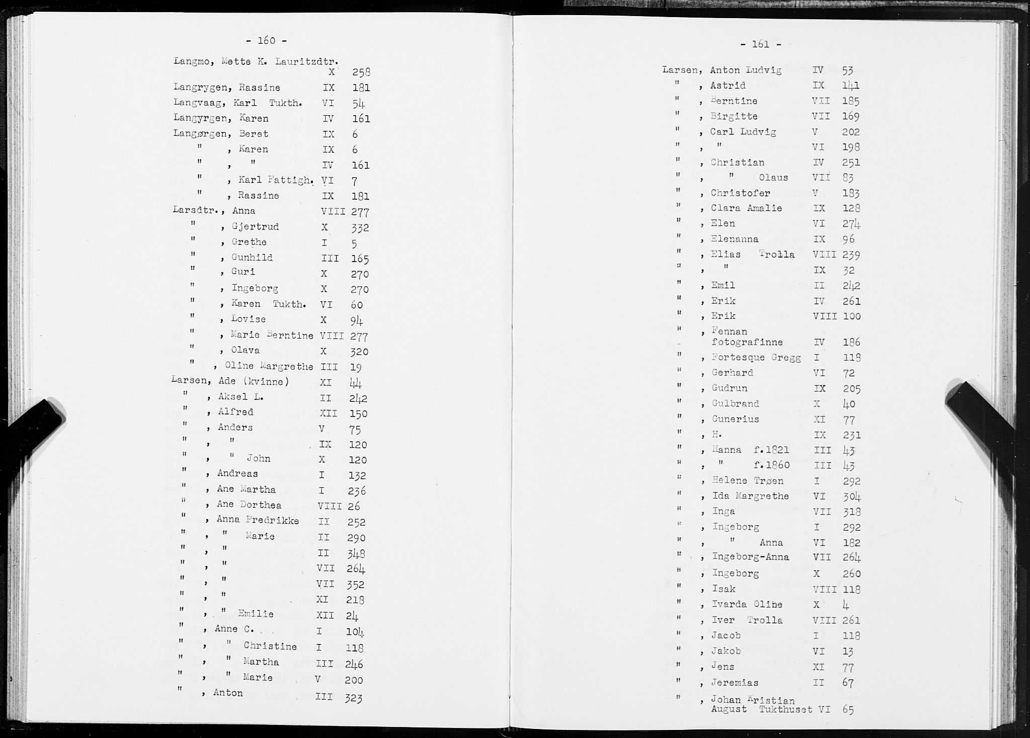 SAT, 1875 census for 1601 Trondheim, 1875, p. 160-161