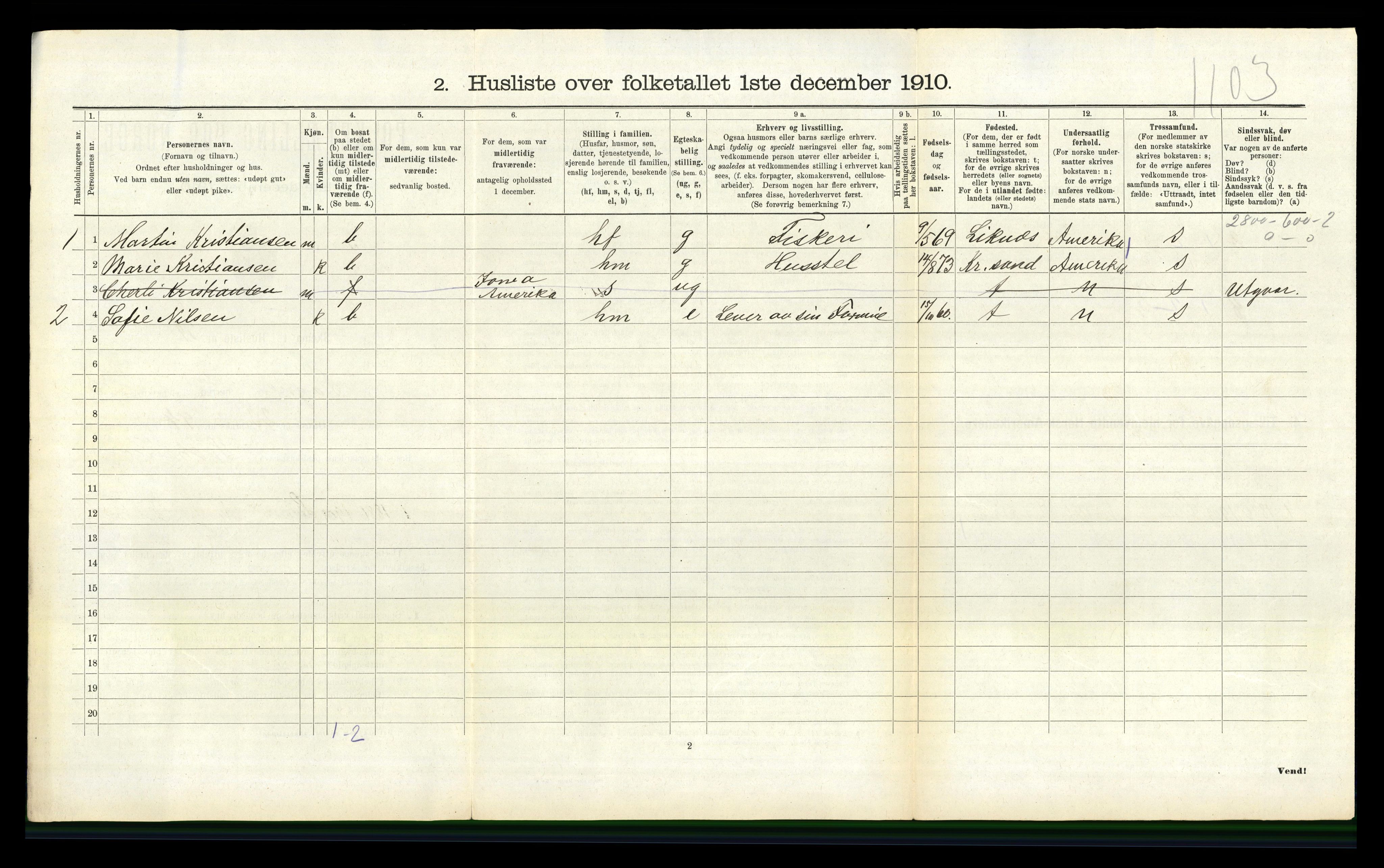 RA, 1910 census for Søgne, 1910, p. 479