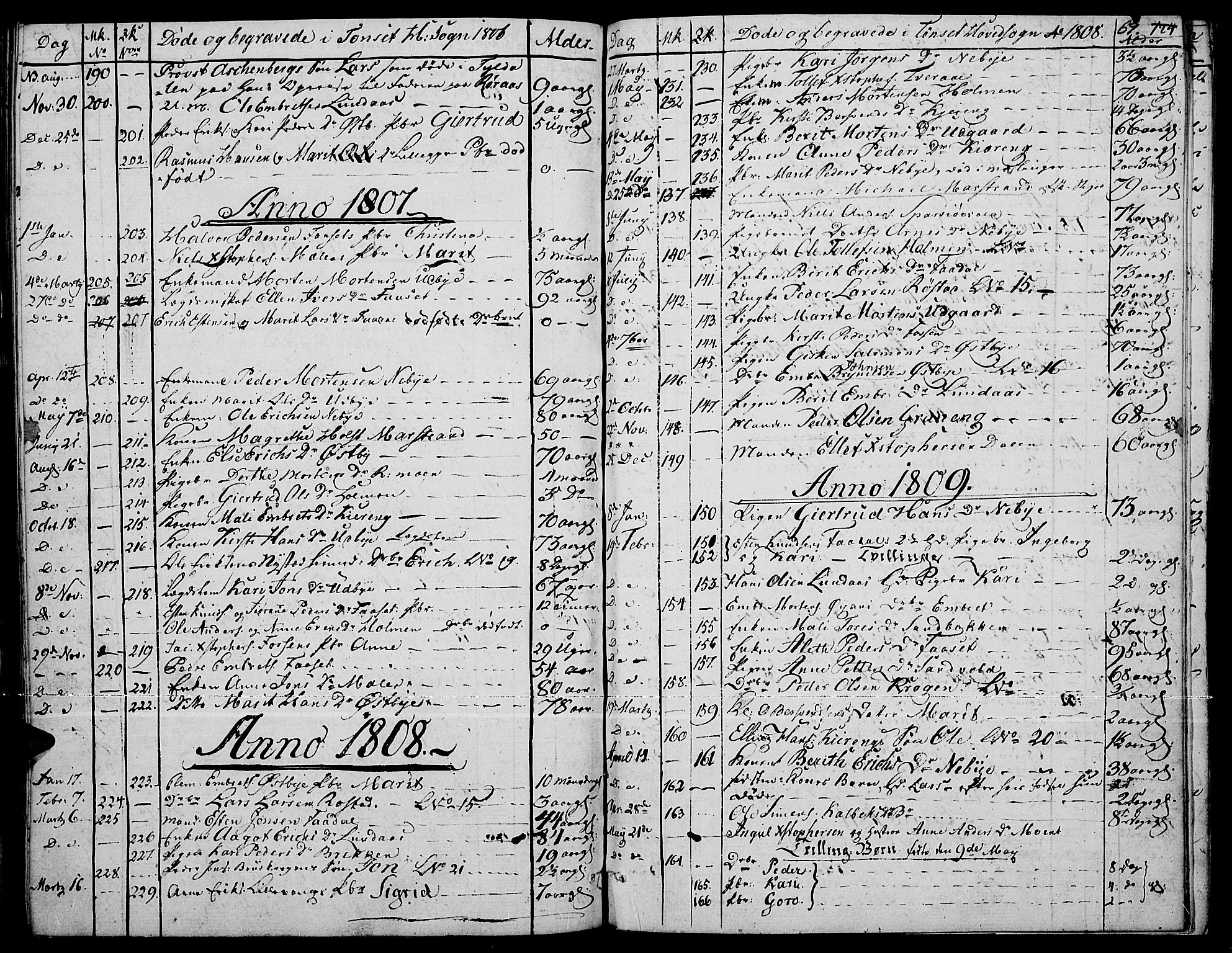 Tynset prestekontor, SAH/PREST-058/H/Ha/Haa/L0015: Parish register (official) no. 15, 1801-1814, p. 69