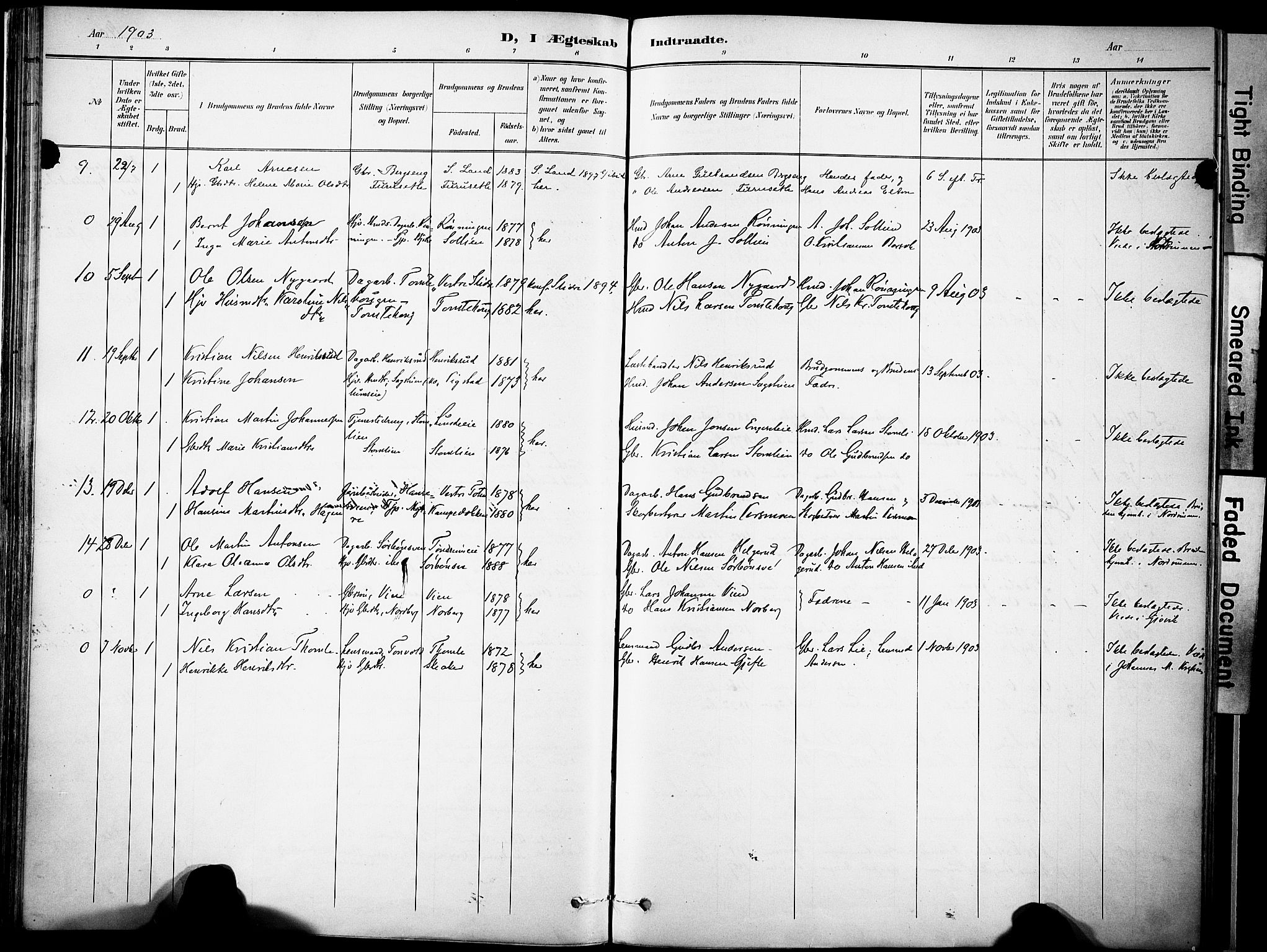 Nordre Land prestekontor, SAH/PREST-124/H/Ha/Haa/L0006: Parish register (official) no. 6, 1897-1914, p. 92b
