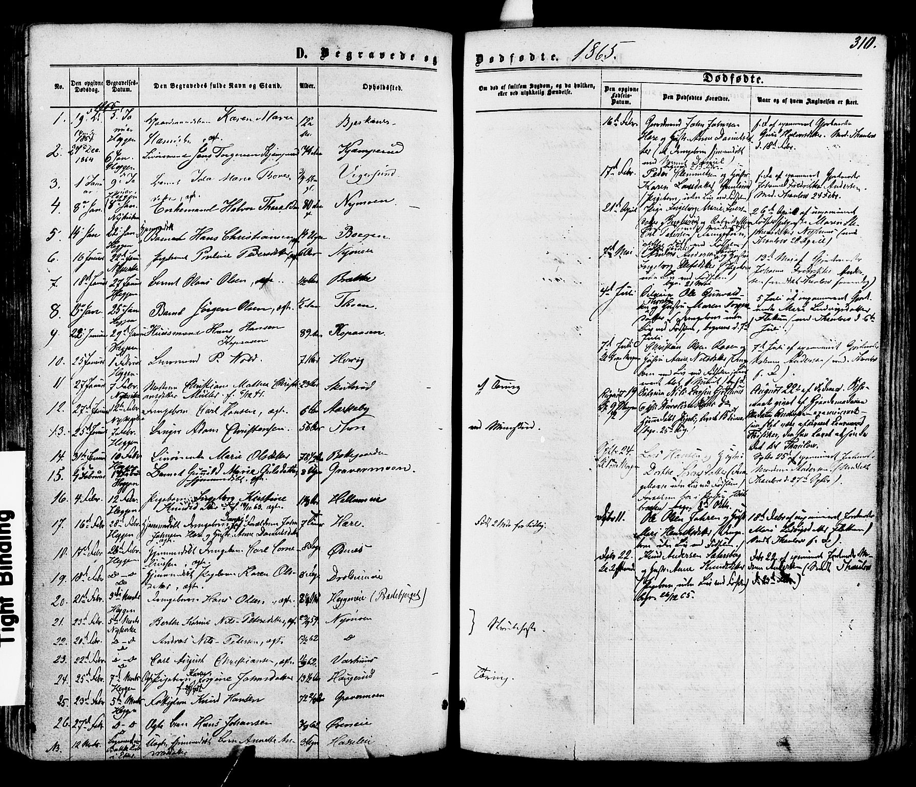 Modum kirkebøker, SAKO/A-234/F/Fa/L0010: Parish register (official) no. 10, 1865-1876, p. 310