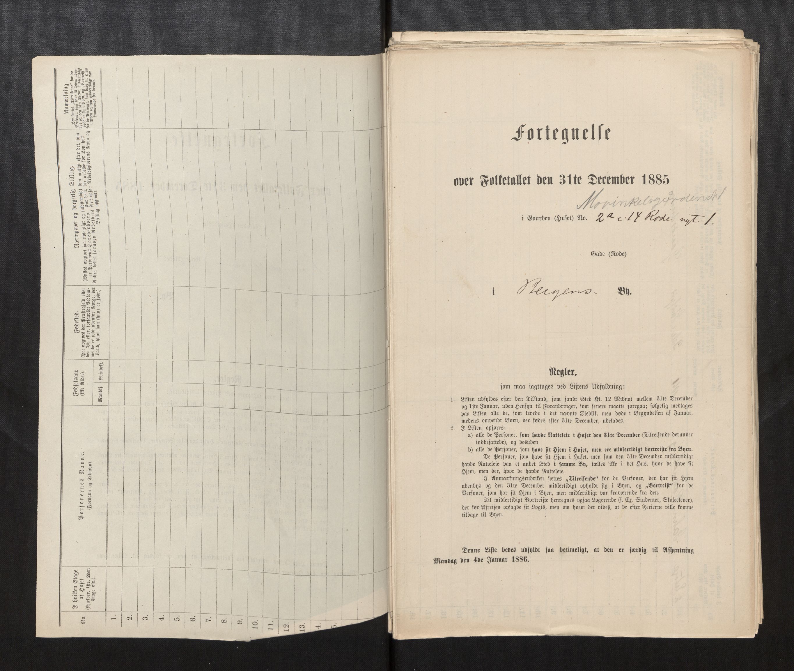 SAB, 1885 census for 1301 Bergen, 1885, p. 3839