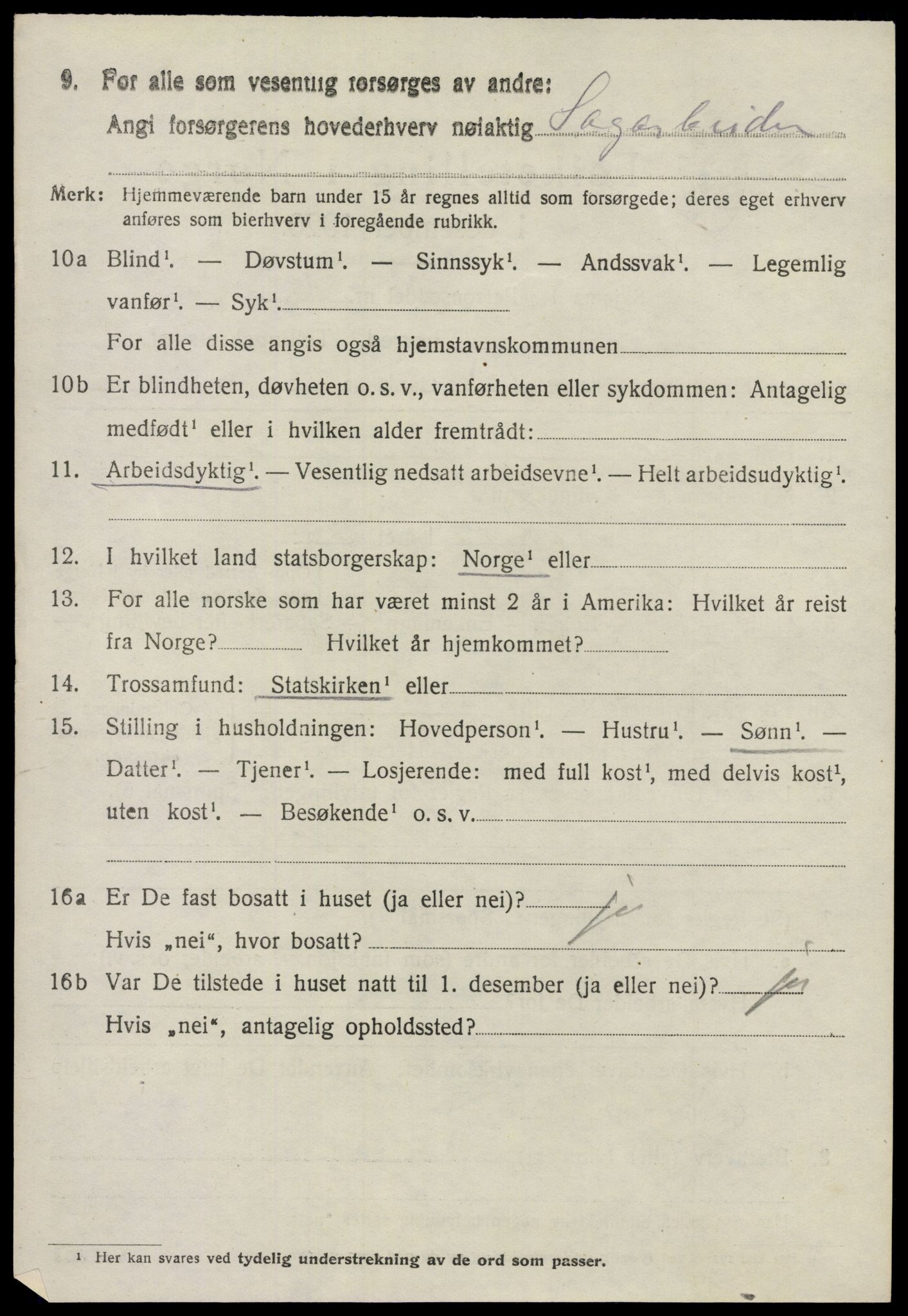 SAO, 1920 census for Glemmen, 1920, p. 18544