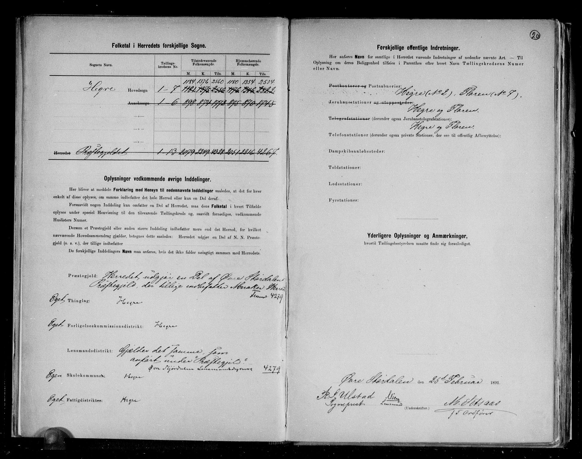 RA, 1891 census for 1712 Hegra, 1891, p. 3